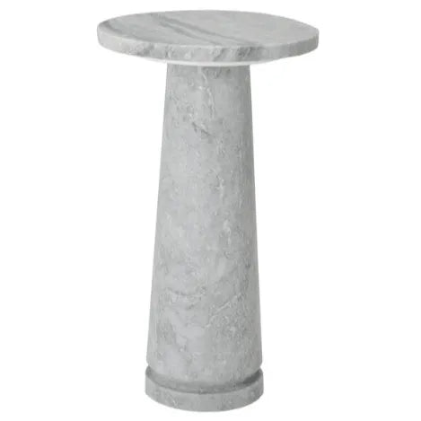 Safavieh Valentia Marble Accent Table in Light Gray