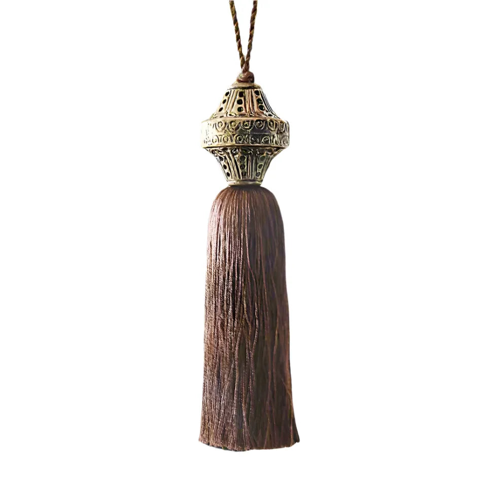 Brass Top Silk Tassel - Thatch