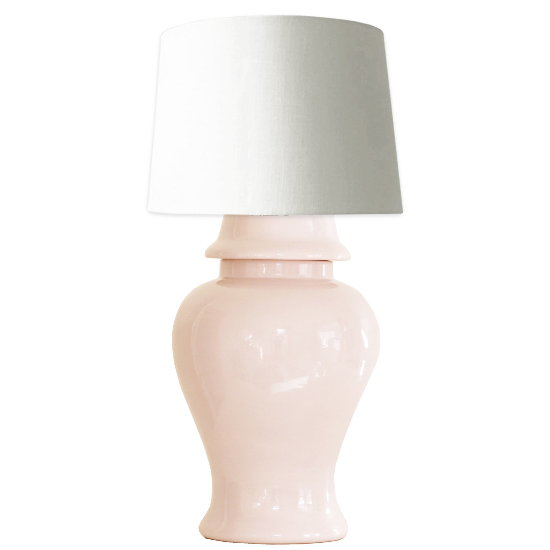 Blush Ginger Jar Lamp