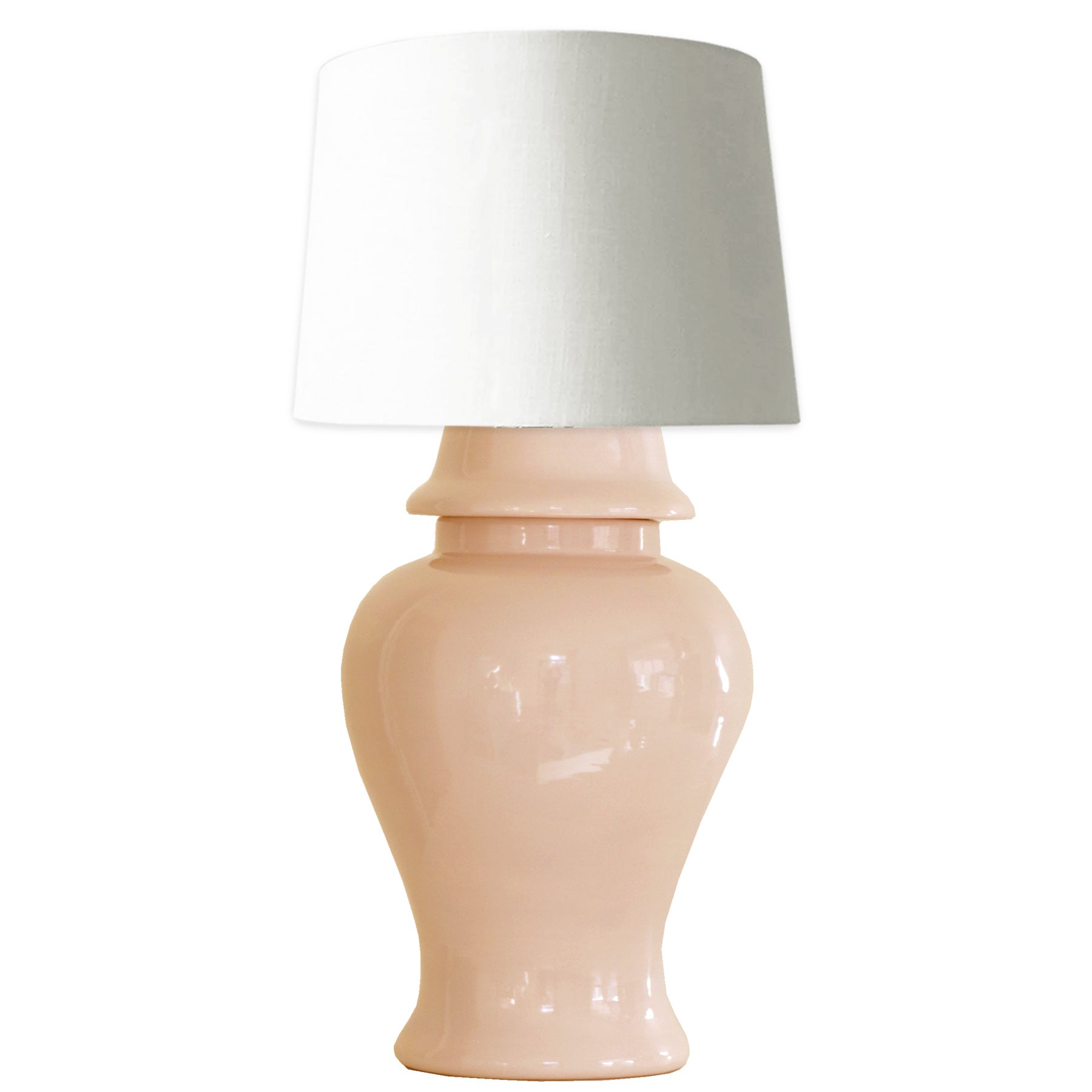 Coral Ginger Jar Lamp