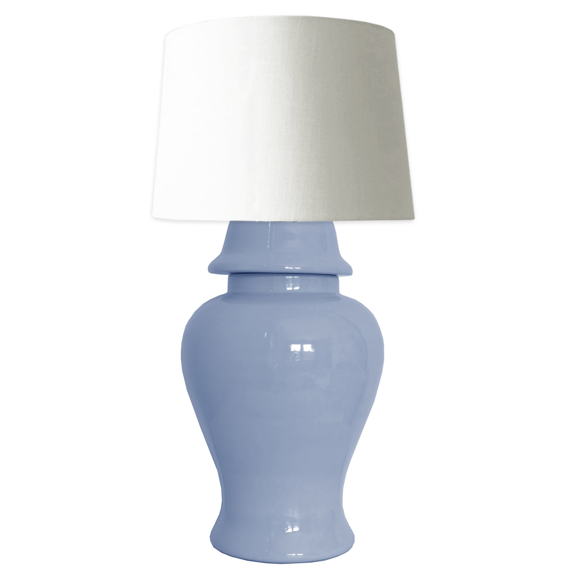 French Blue Ginger Jar Lamp