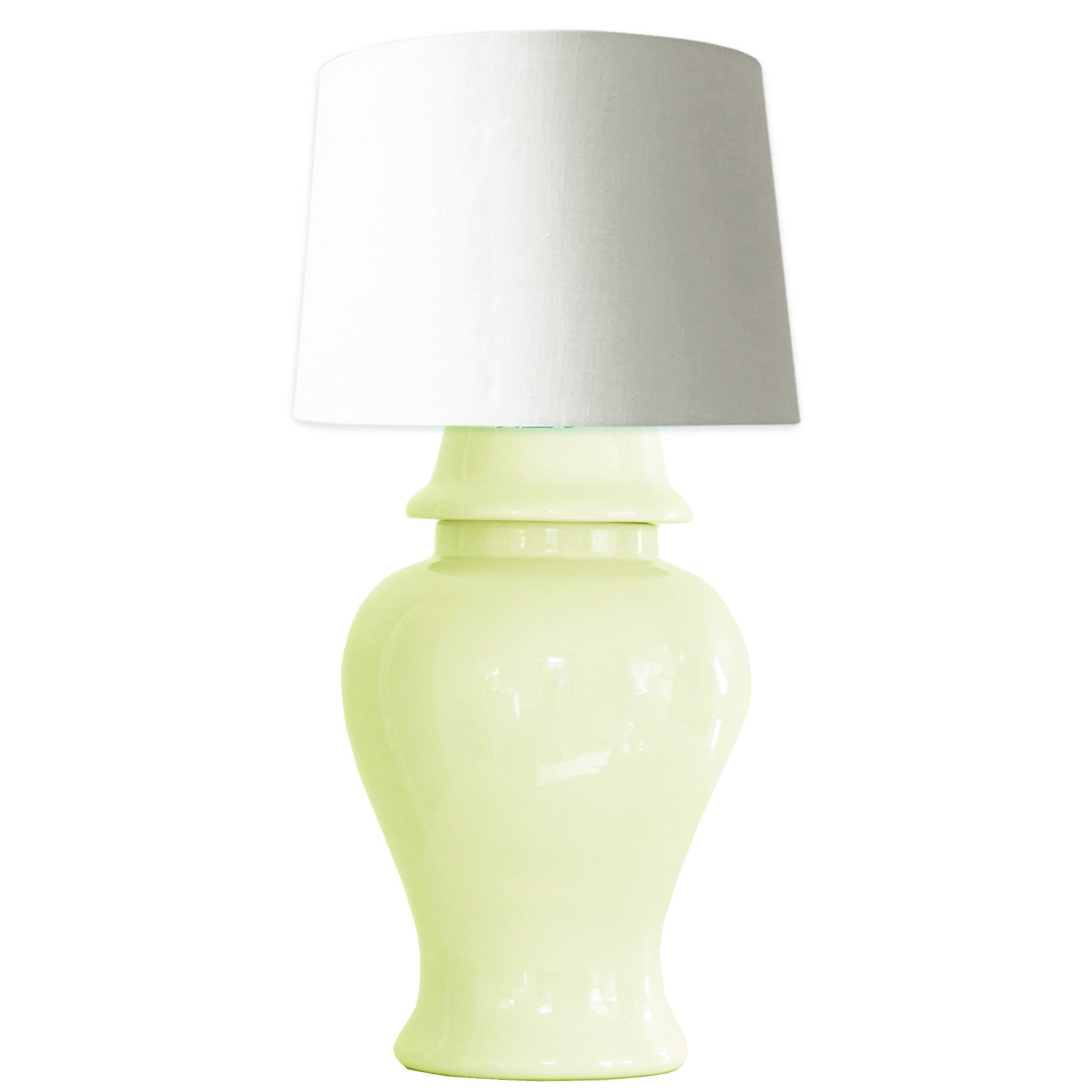 Spring Green Ginger Jar Lamp