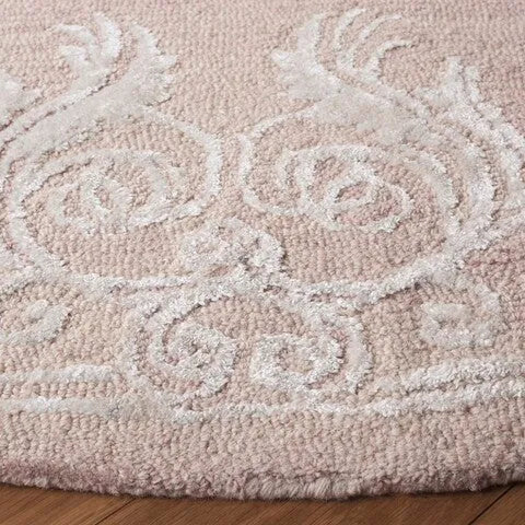 Glamour Wool Rug in Light Brown and Ivory