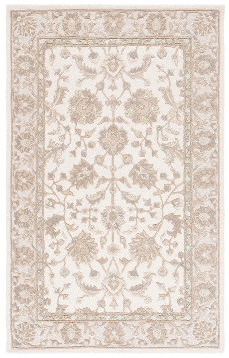 Glamour Wool Rug in Ivory and Gray