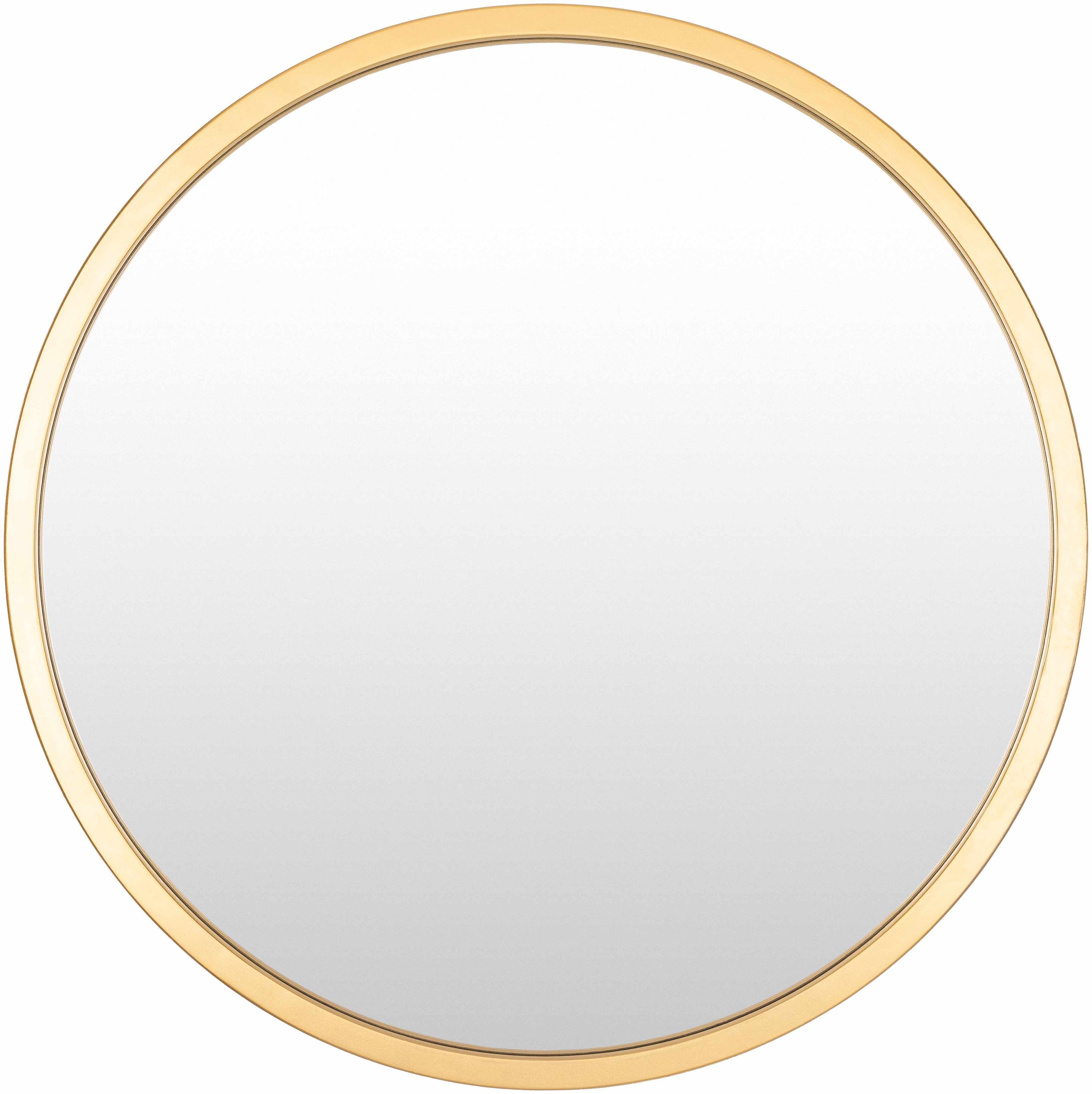 Guindarohan Gold Frame Round Mirror