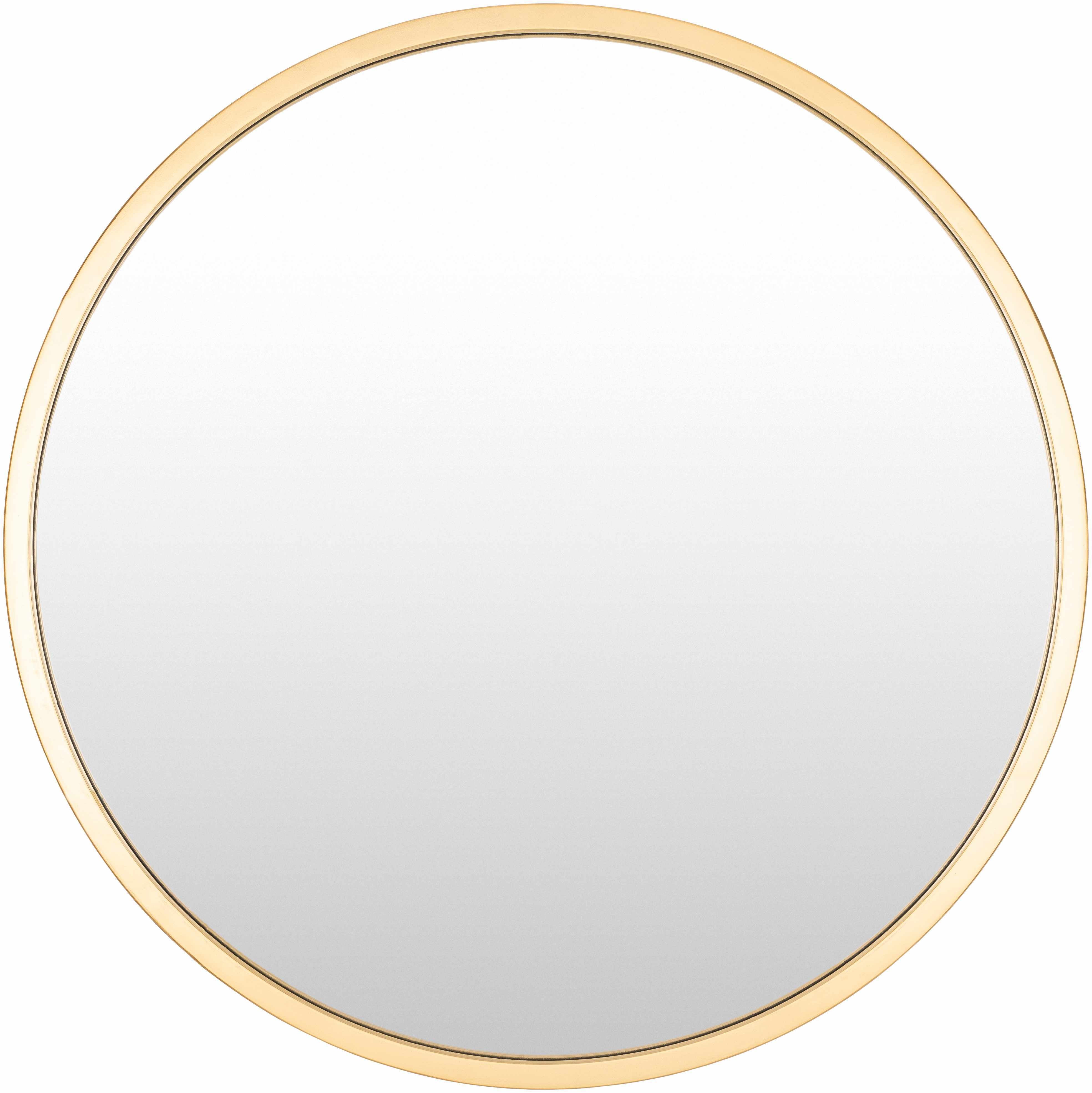 Guindarohan Gold Frame Round Mirror