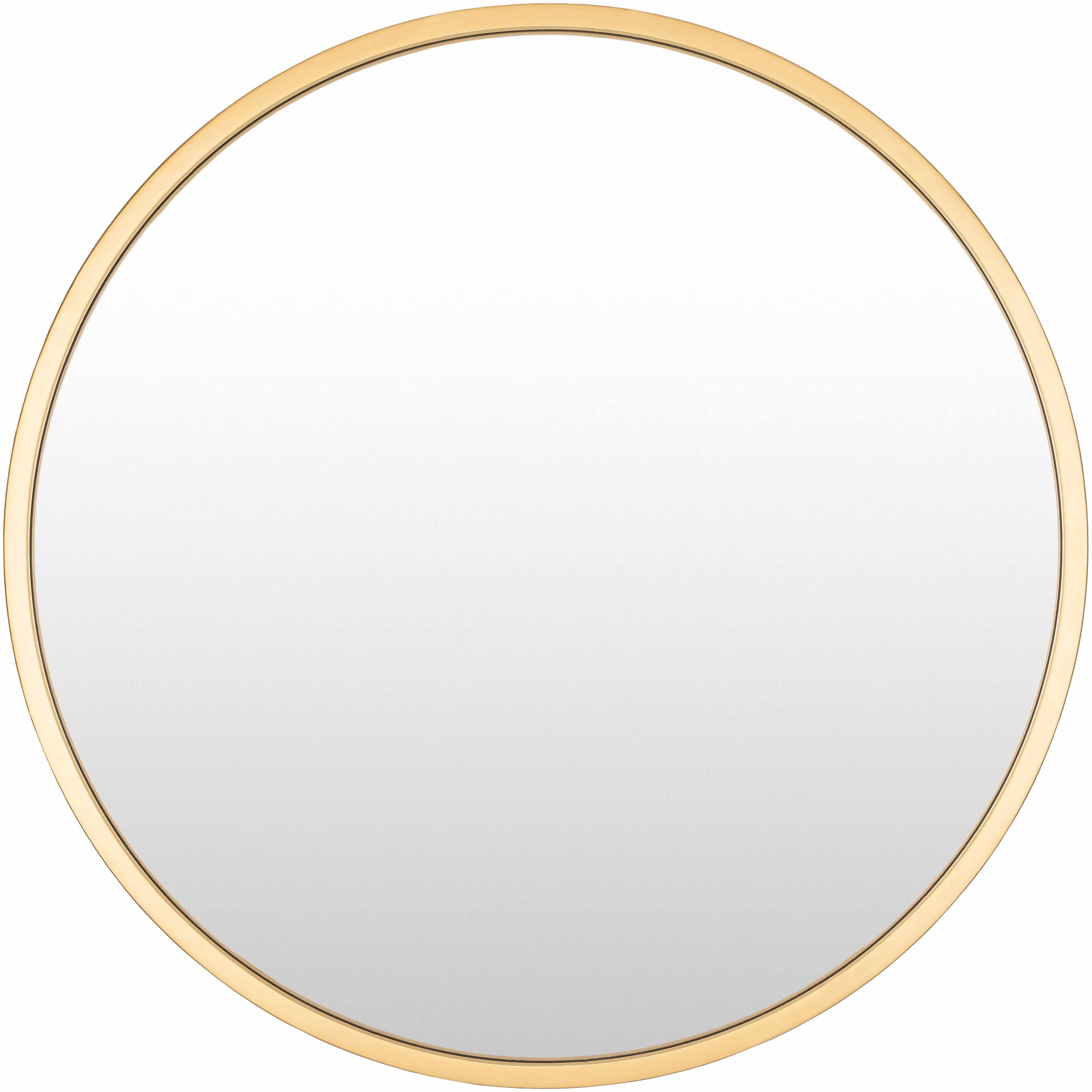 Guindarohan Gold Frame Round Mirror