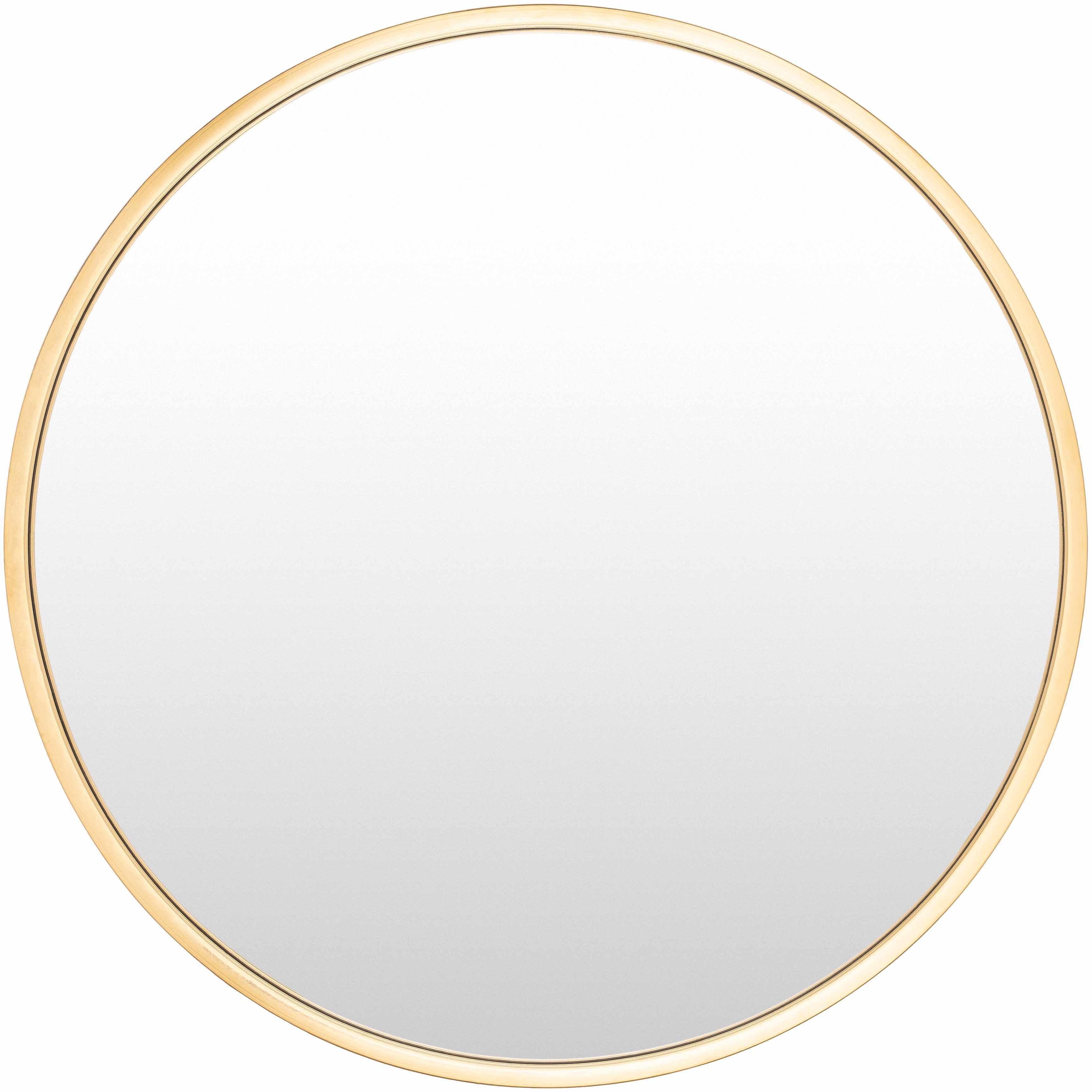 Guindarohan Gold Frame Round Mirror