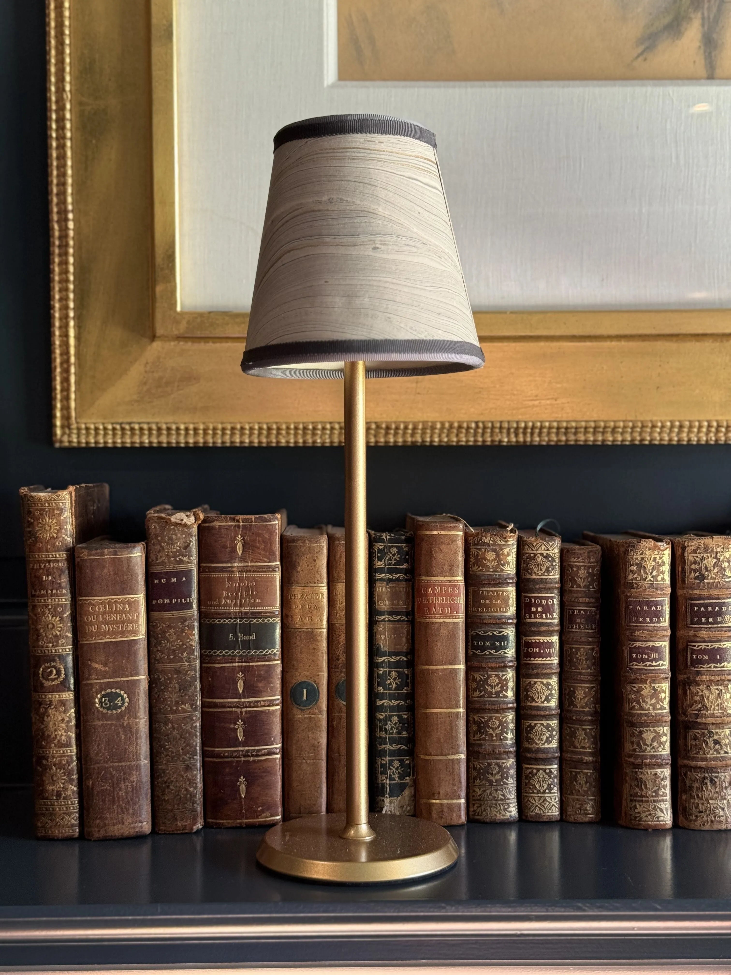 Small Marble Shade Cover in Gray