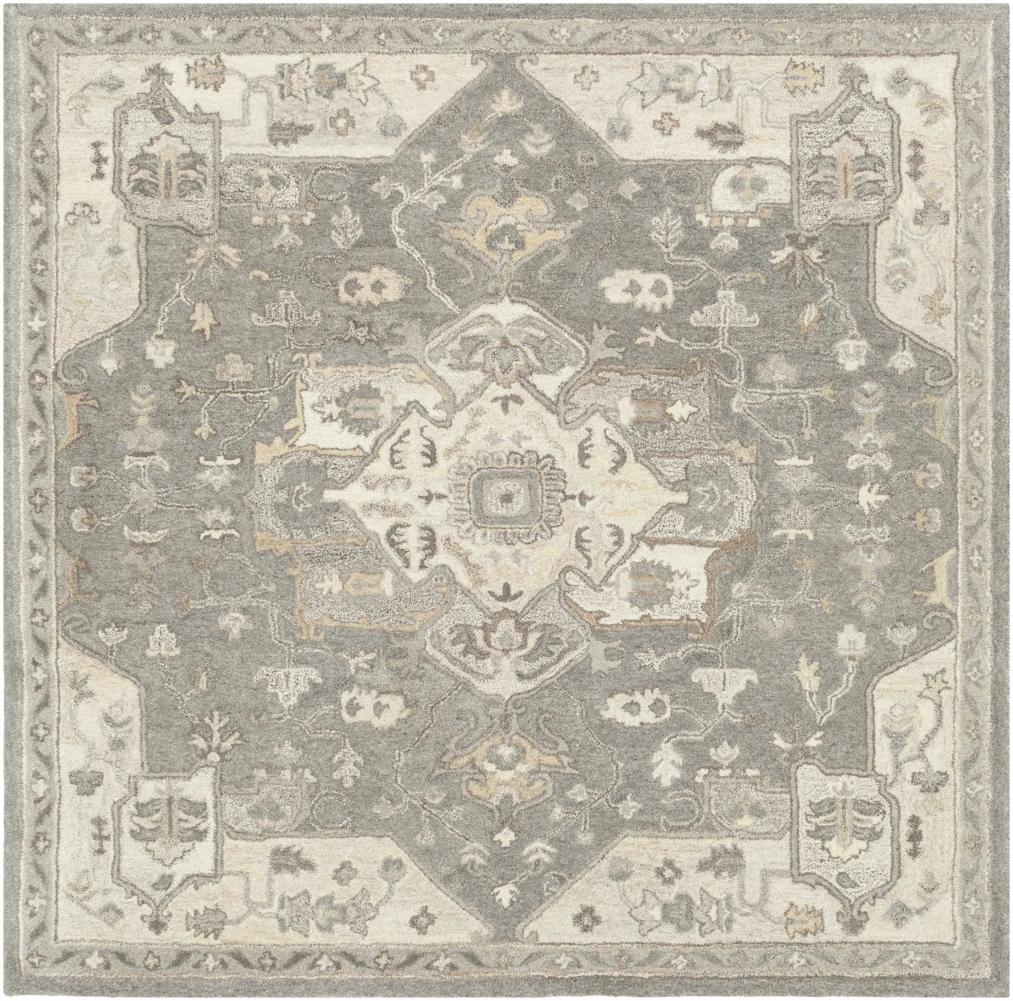 Broomfield 1196 Hand Tufted Taupe Wool Rug