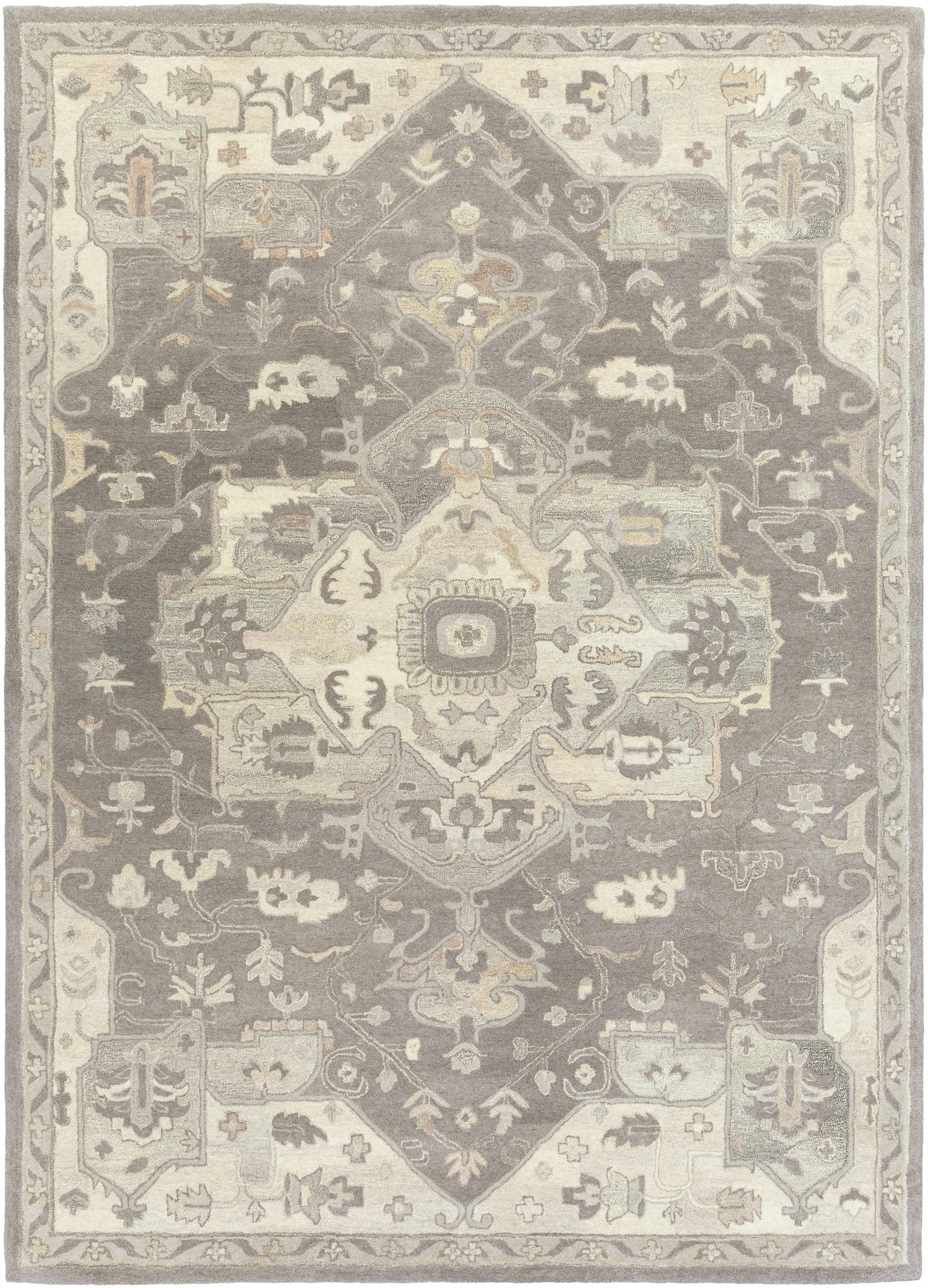 Broomfield 1196 Hand Tufted Taupe Wool Rug