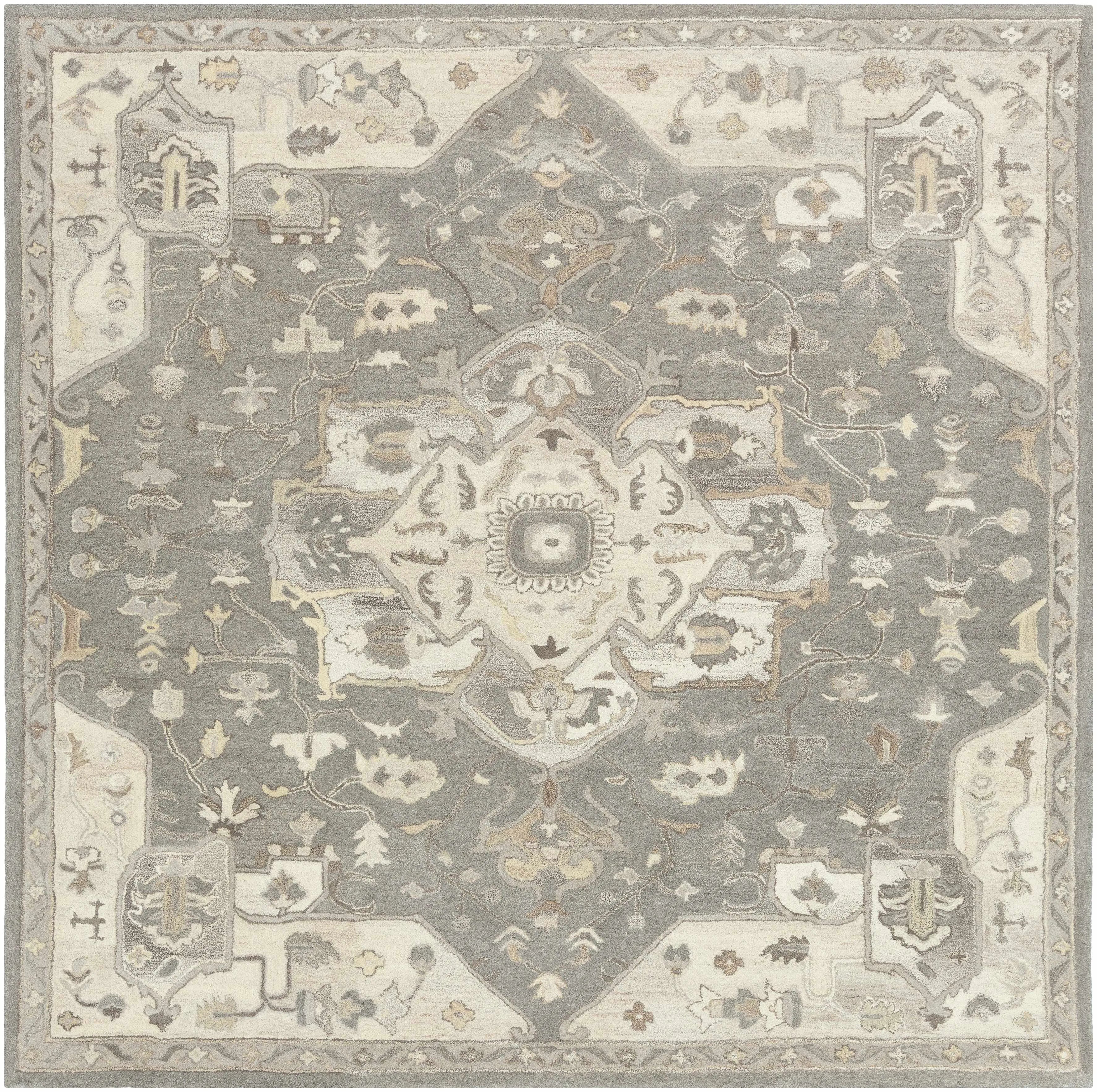 Broomfield 1196 Hand Tufted Taupe Wool Rug