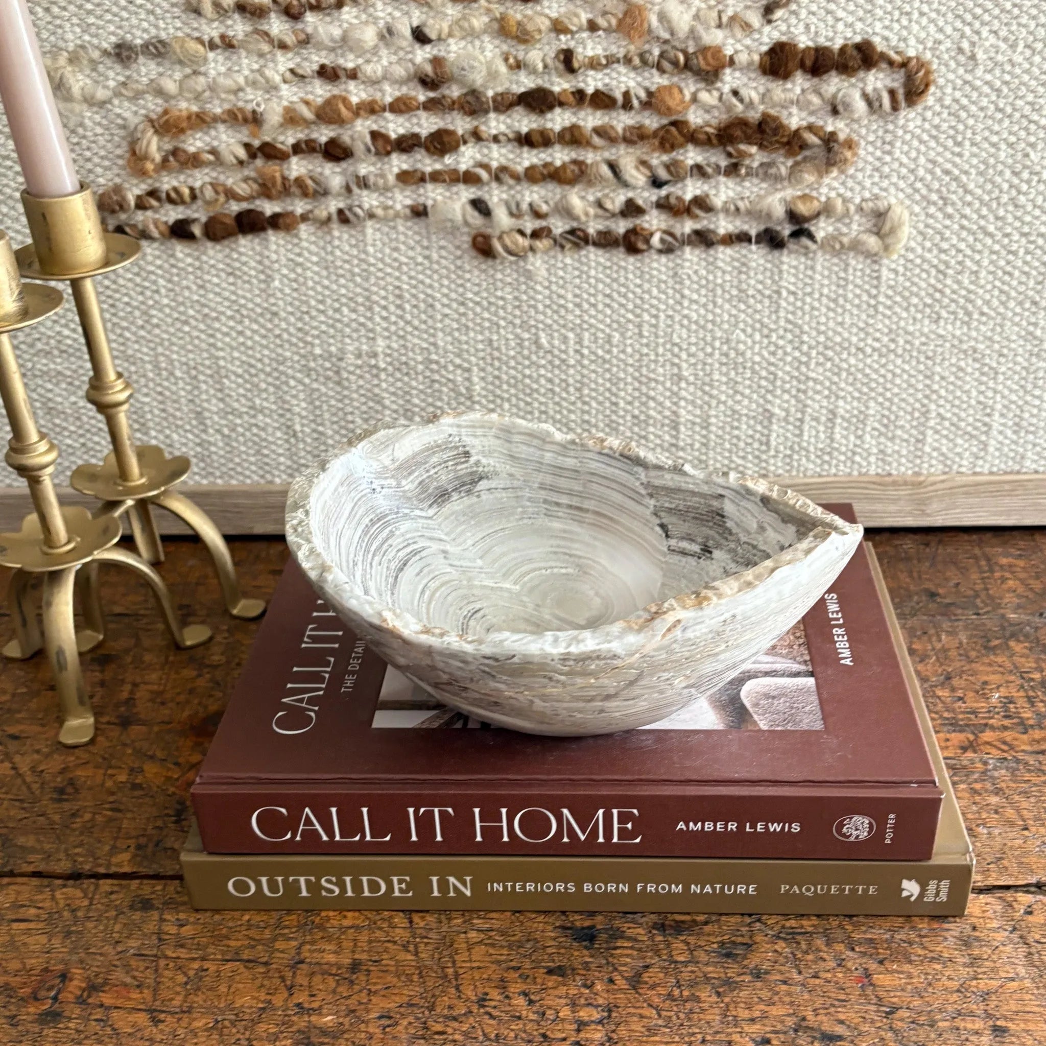 Hand Carved Amber Onyx Bowl