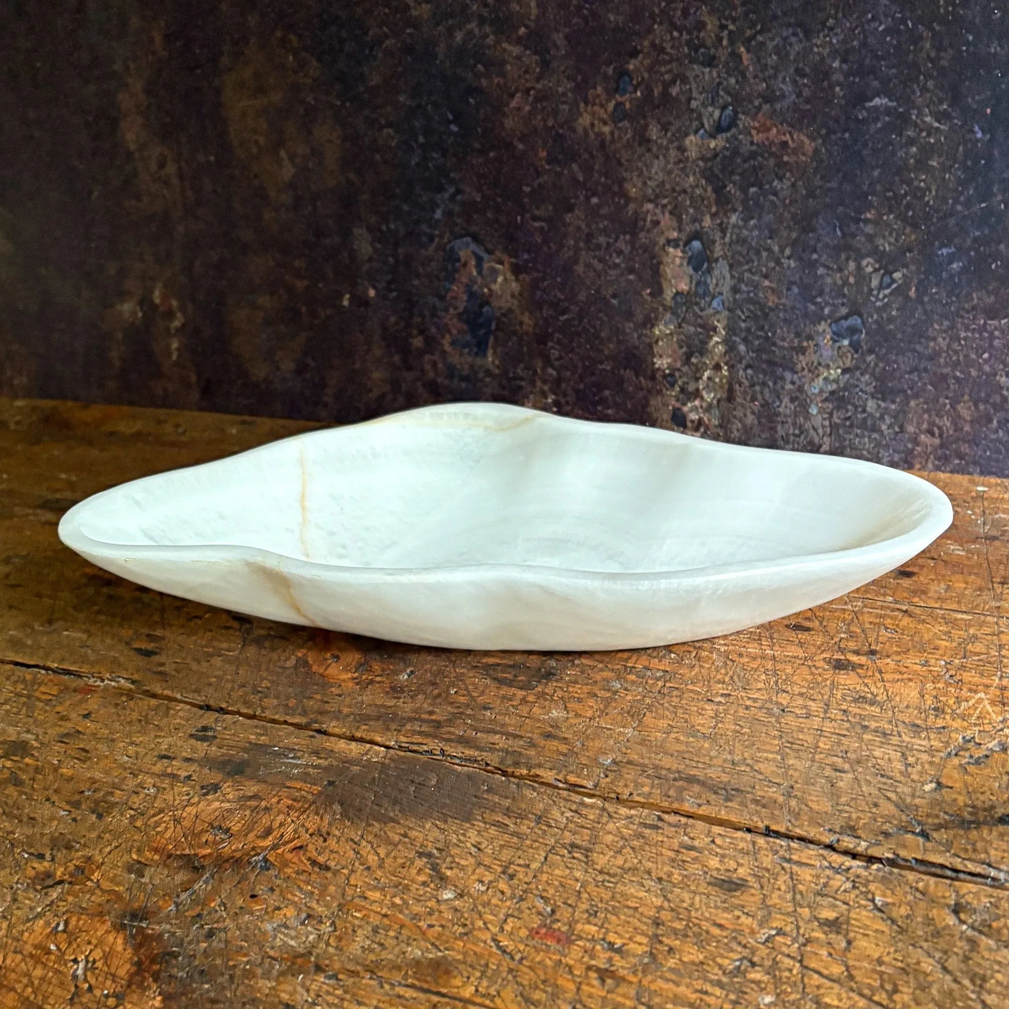 Hand Carved White Onyx Bowl