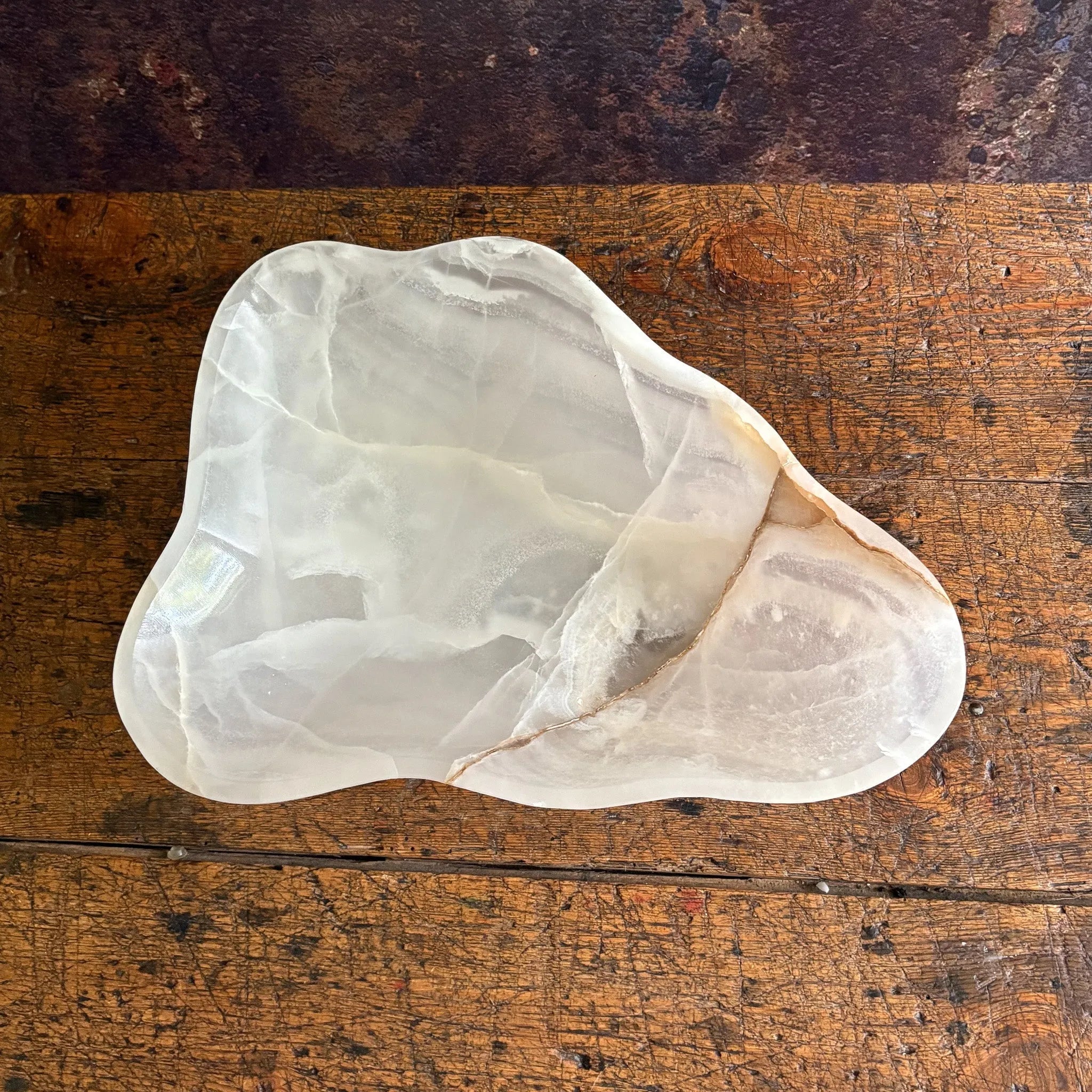 Hand Carved White Onyx Bowl