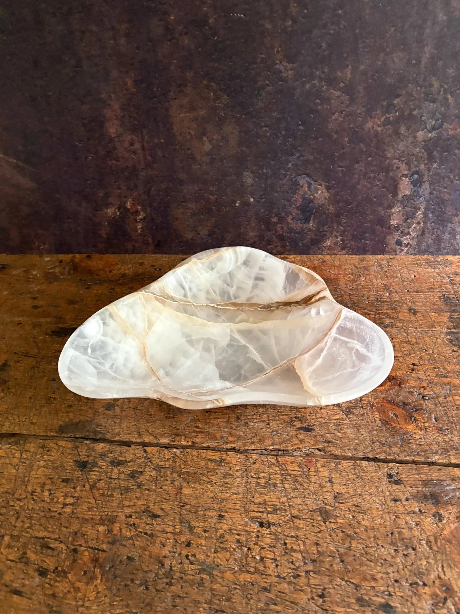 Hand Carved White Onyx Bowl