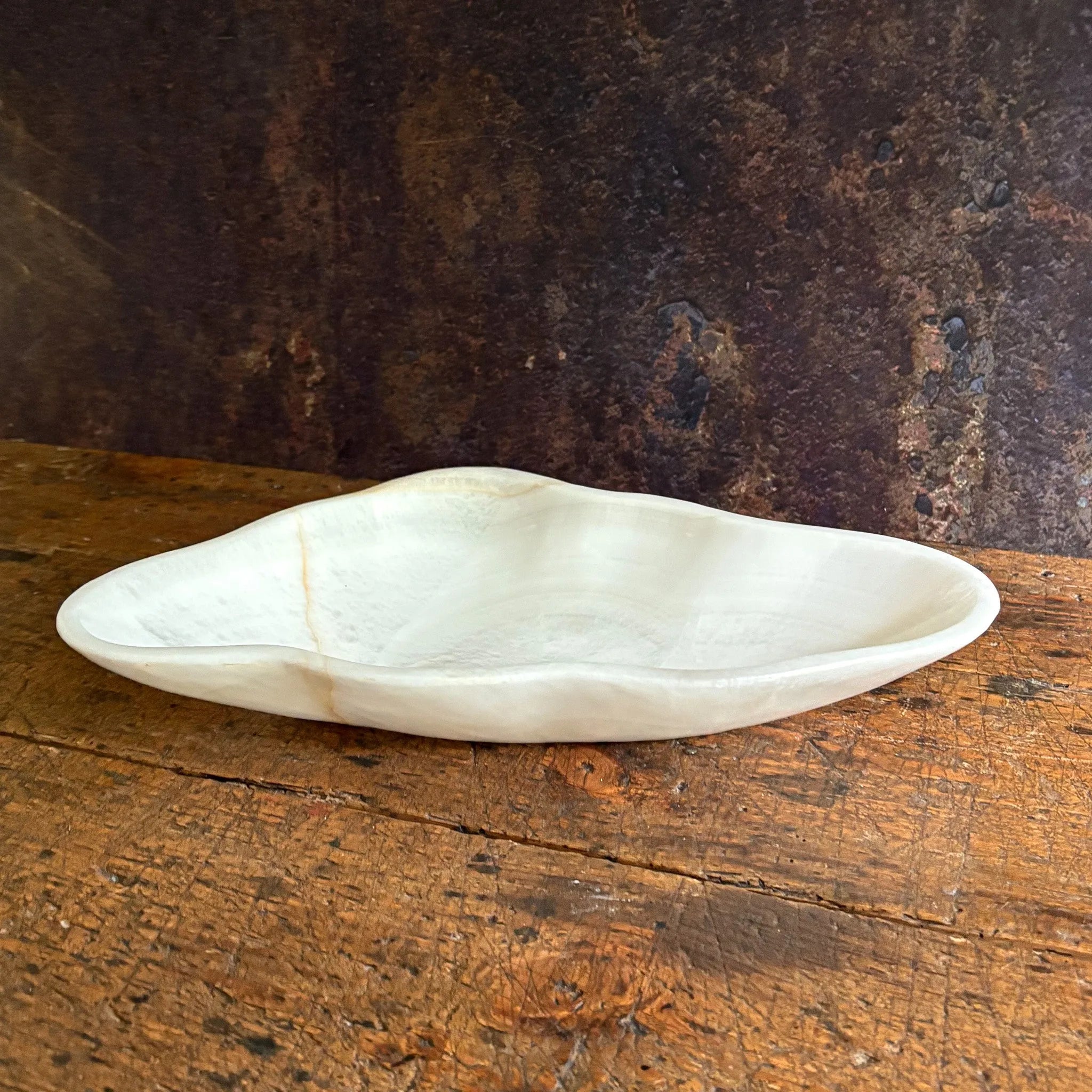 Hand Carved White Onyx Bowl