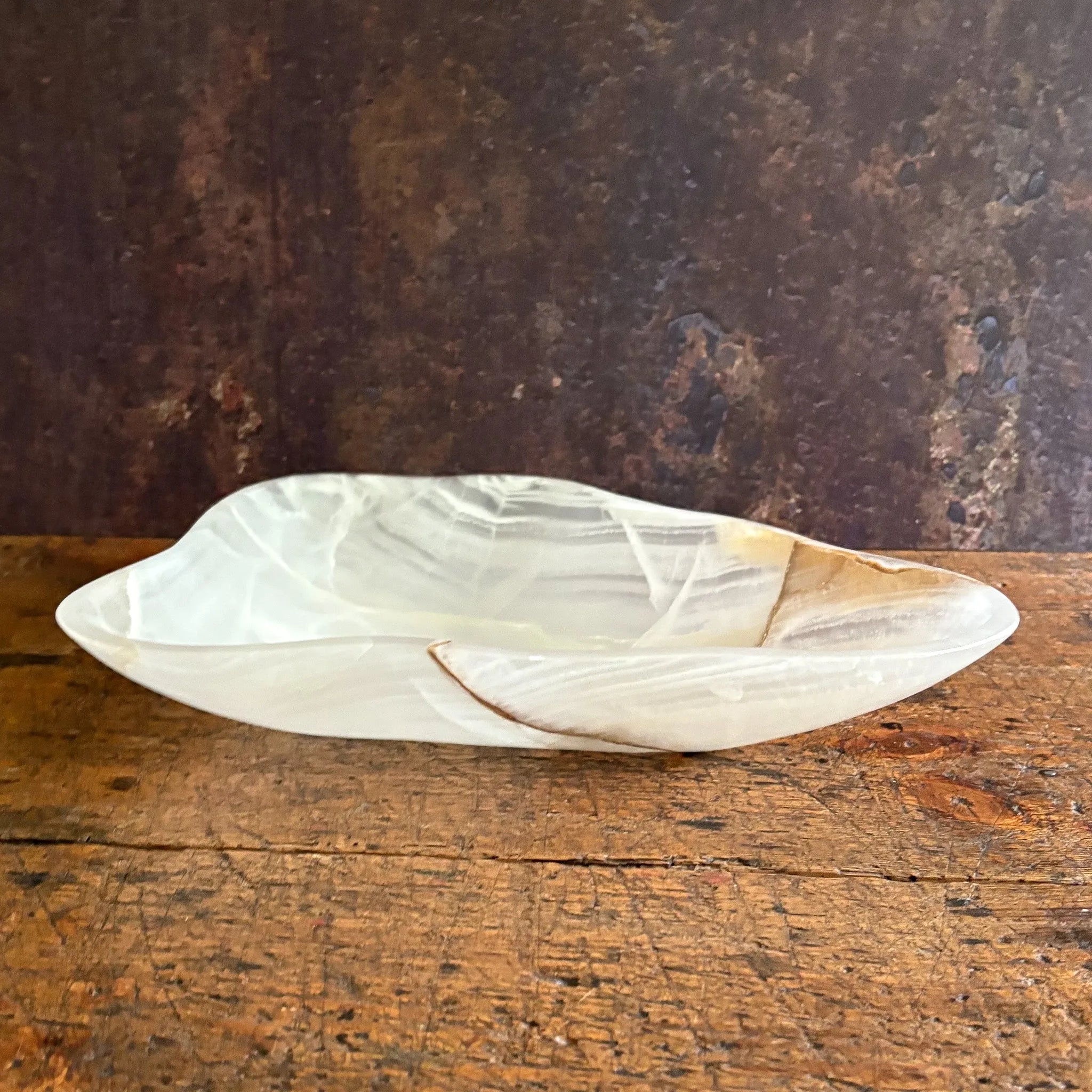 Hand Carved White Onyx Bowl