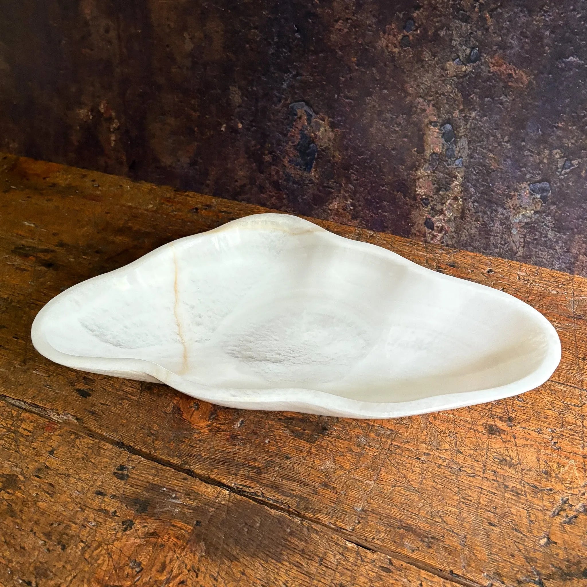 Hand Carved White Onyx Bowl