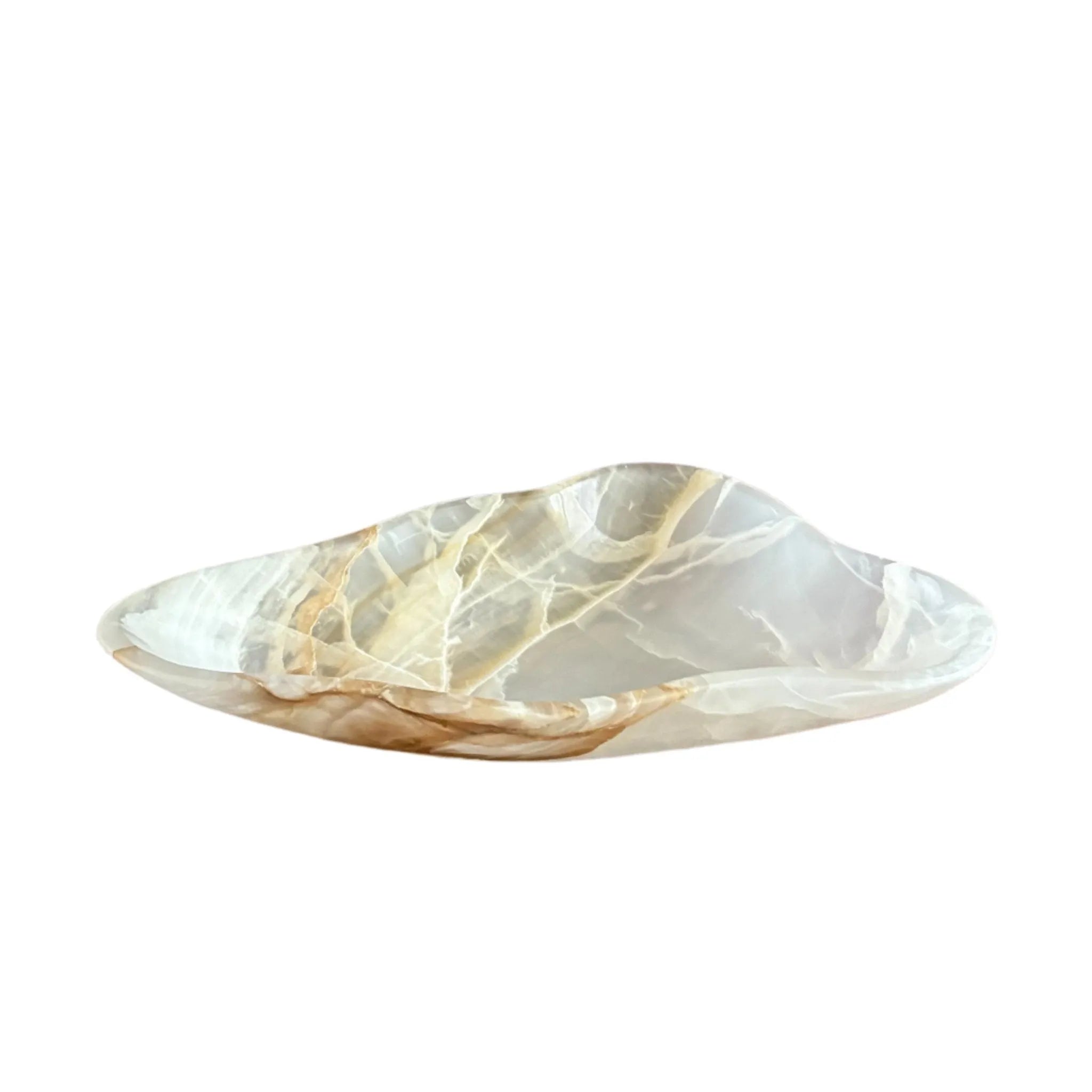 Hand Carved White Onyx Bowl