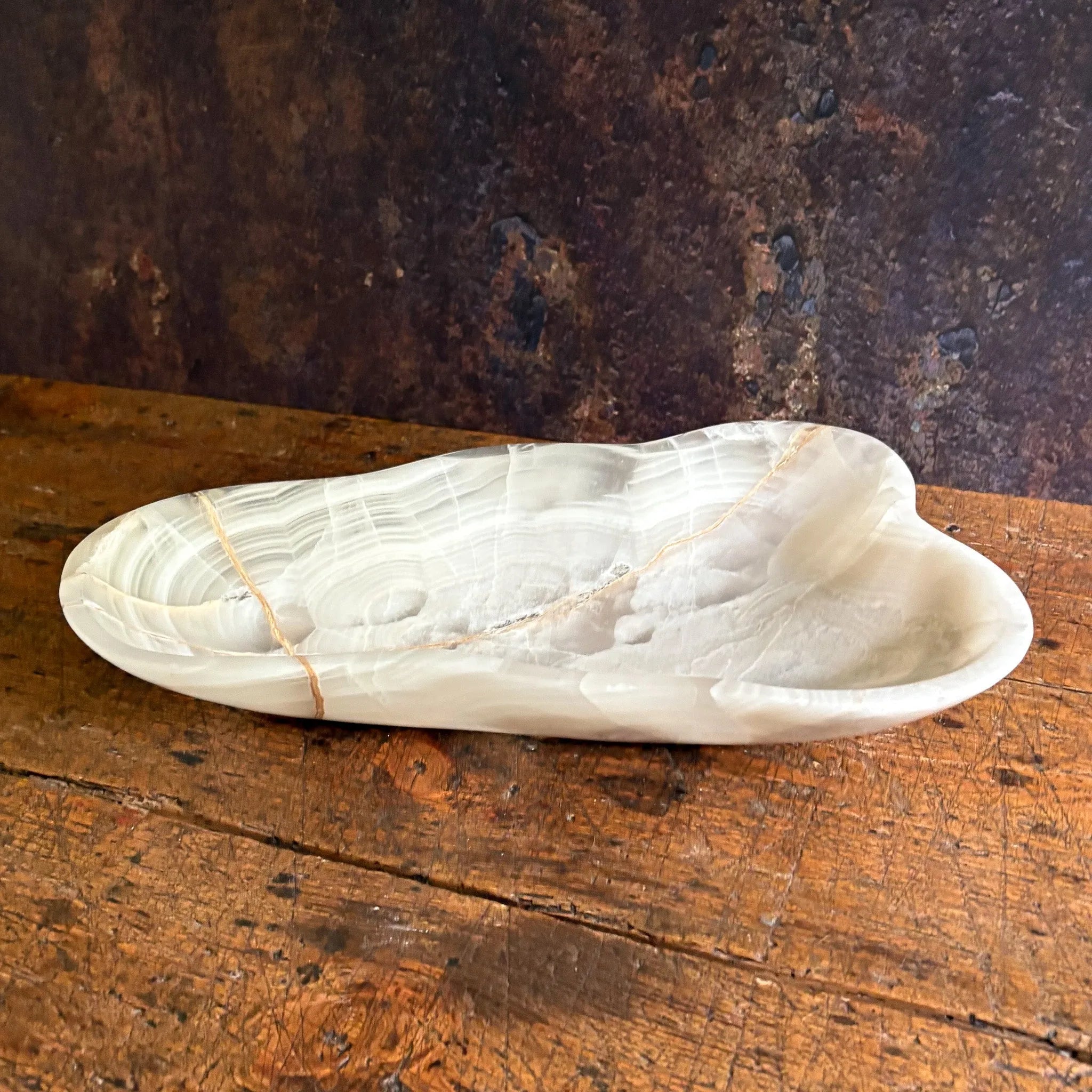 Hand Carved White Onyx Bowl