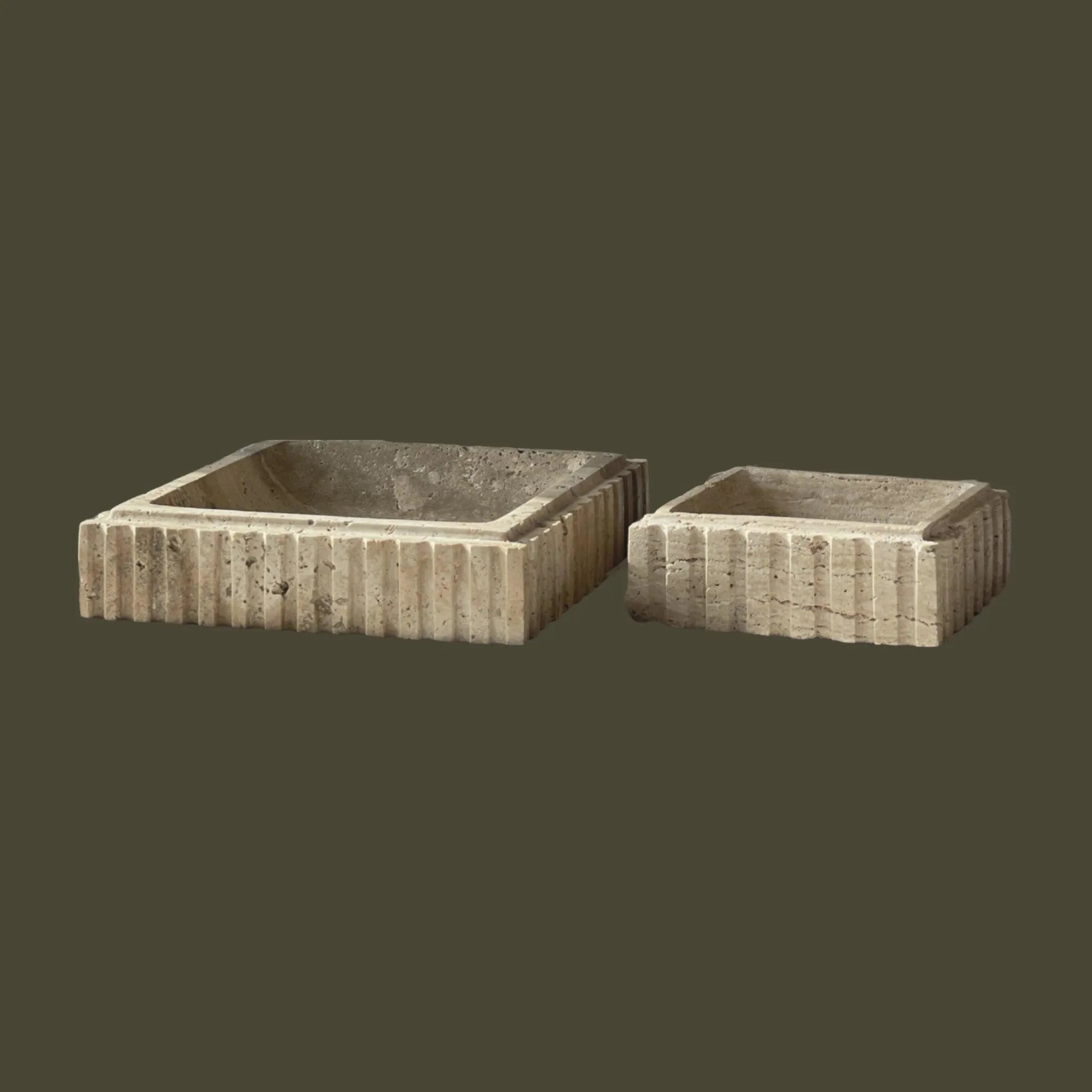 Anastasio Home Athens Catch in Travertine, Large