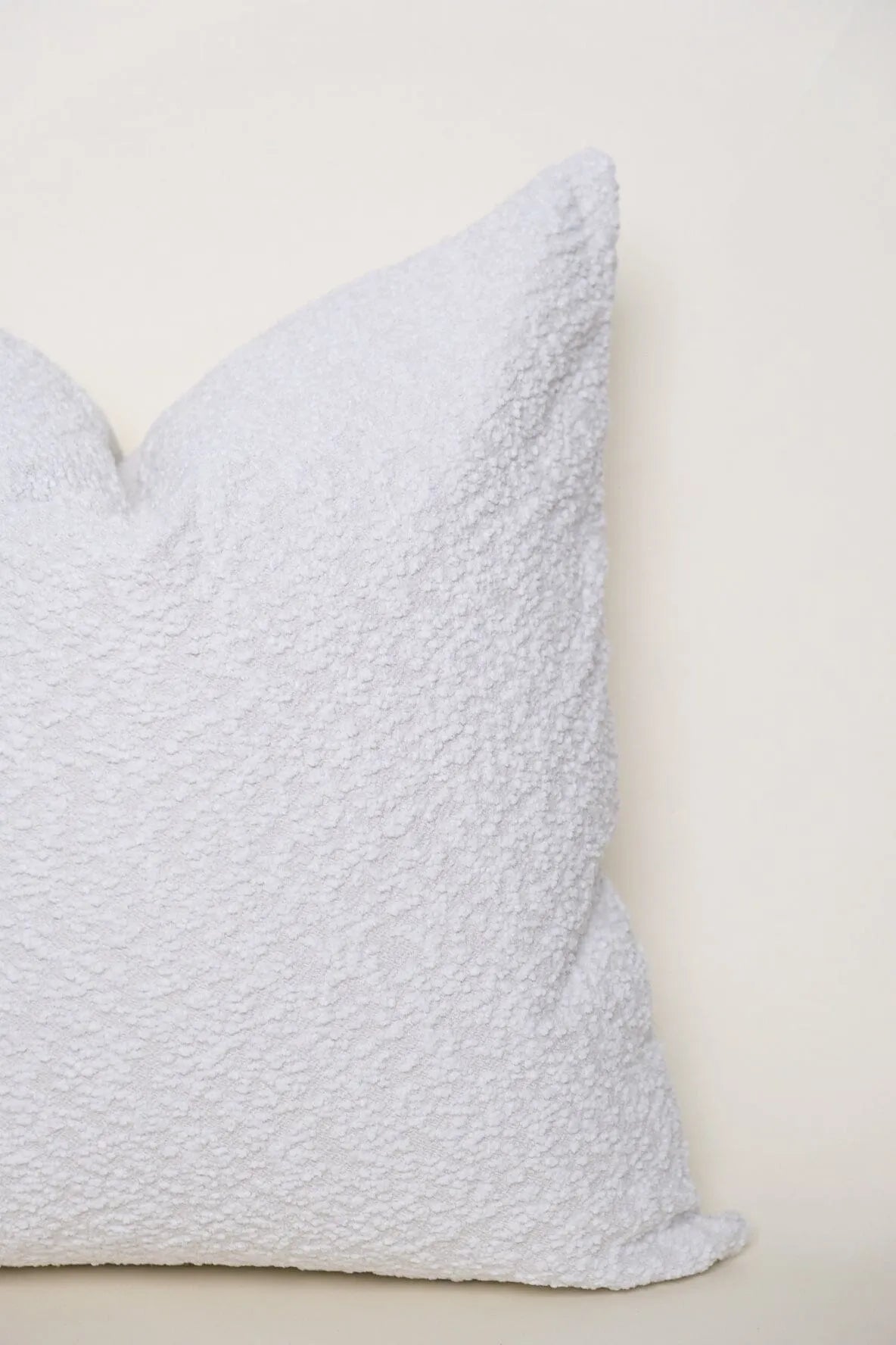 Boucle Pillow: Snow