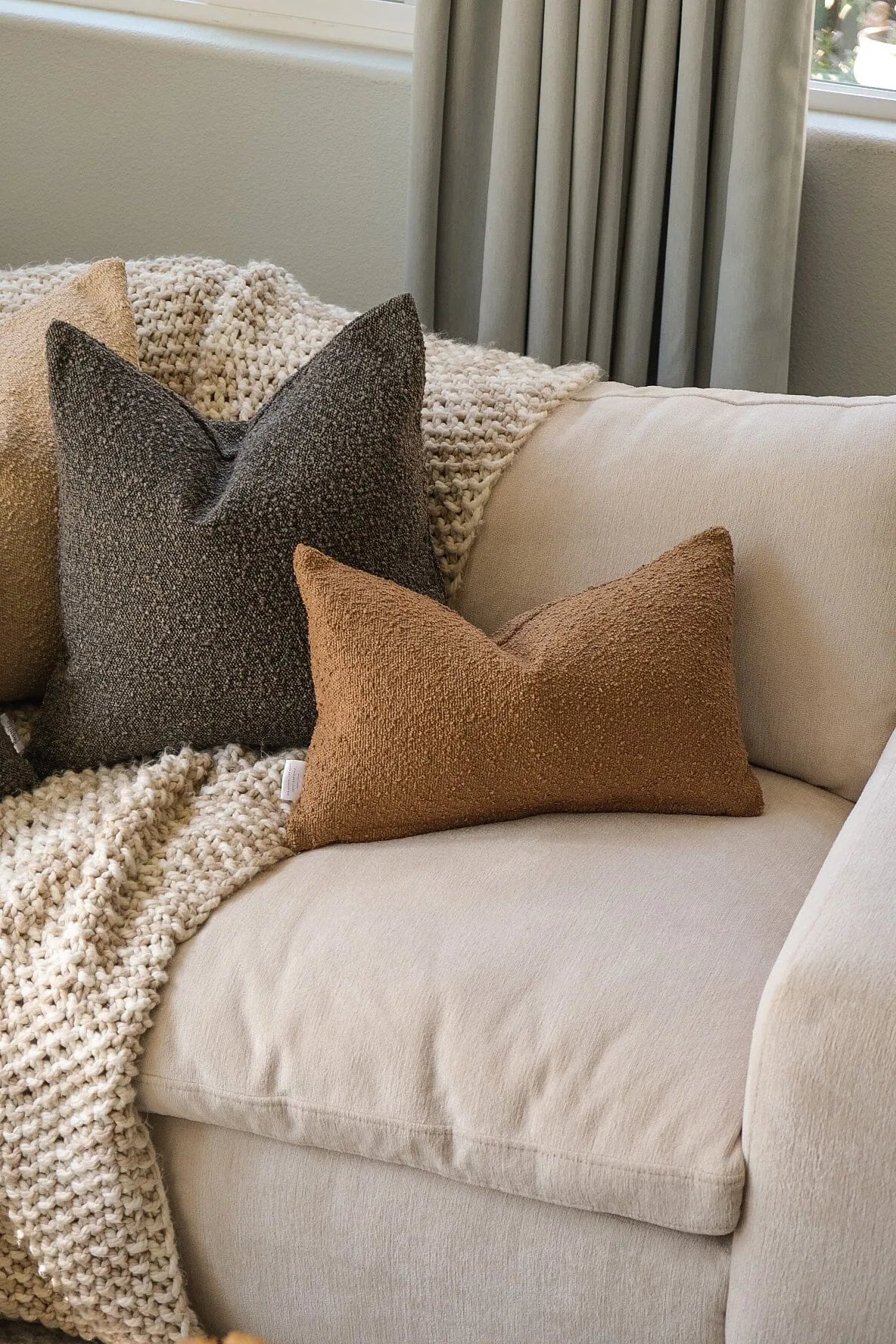 Boucle Pillow: Smoke