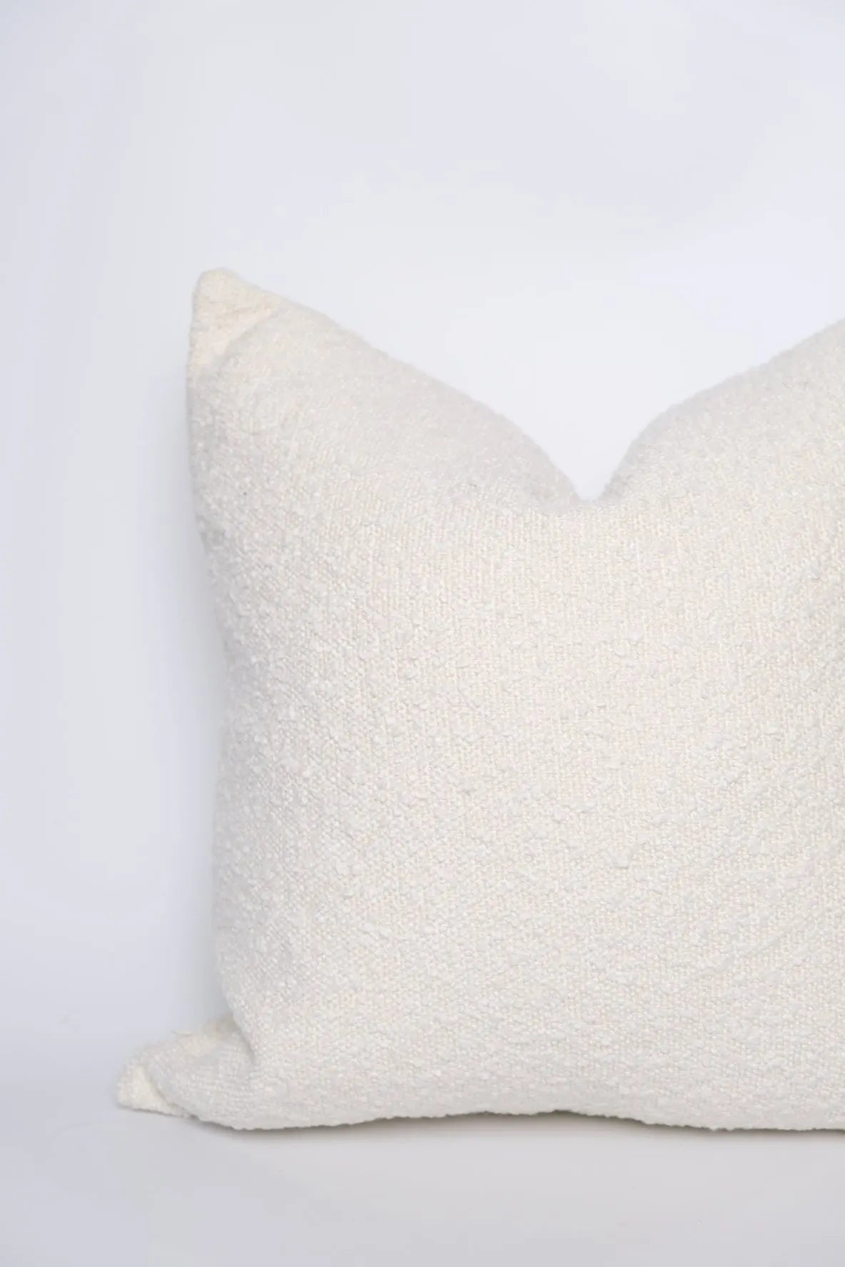 Boucle Pillow: Bone