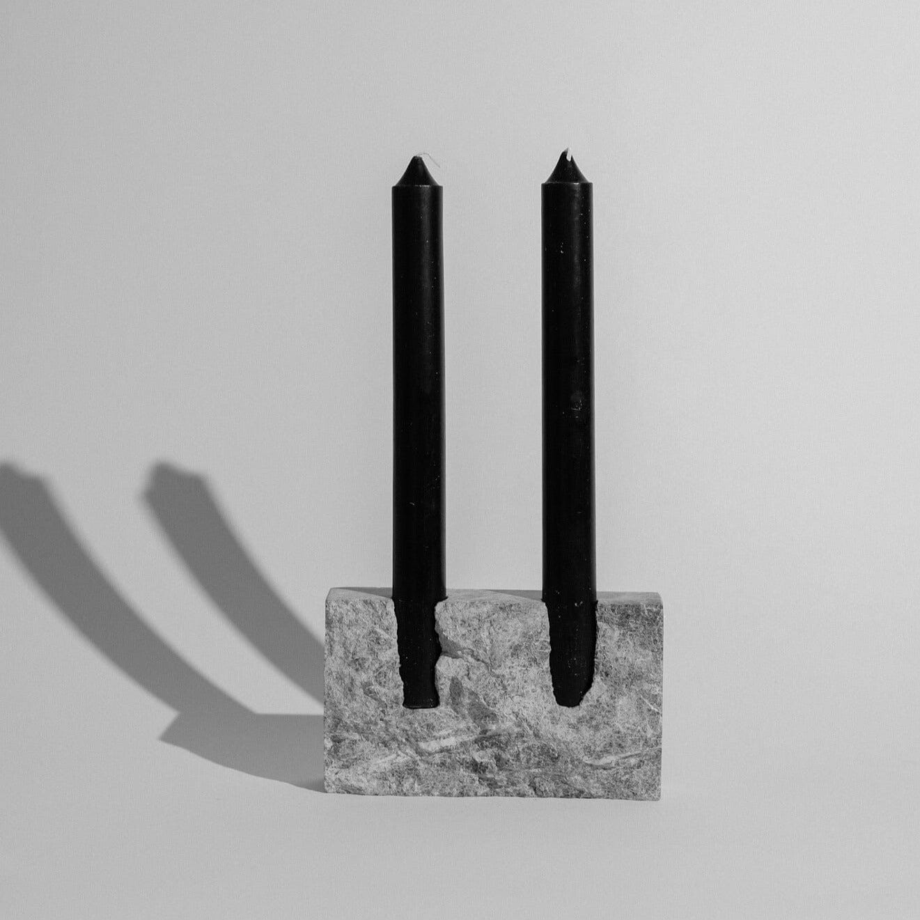 Dua Candle Holder: Pietra Grey