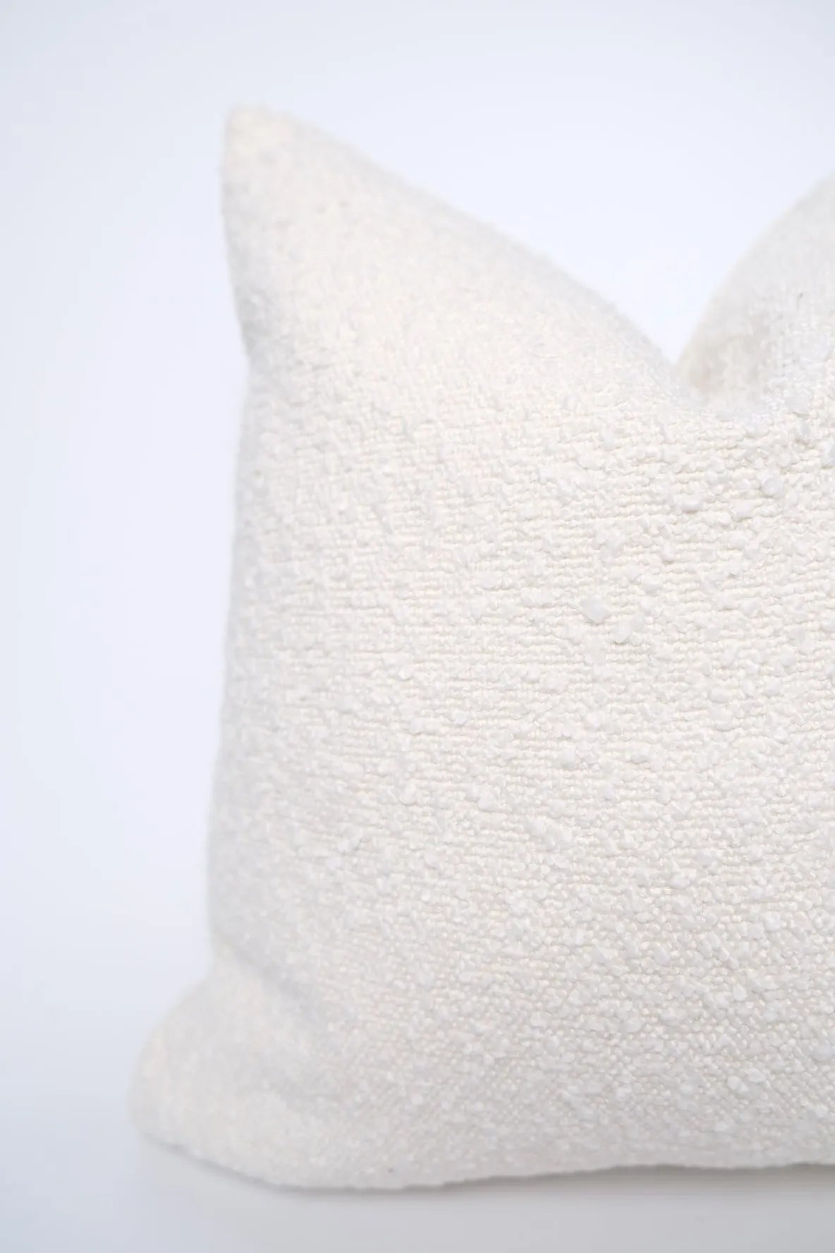 Boucle Pillow: Bone