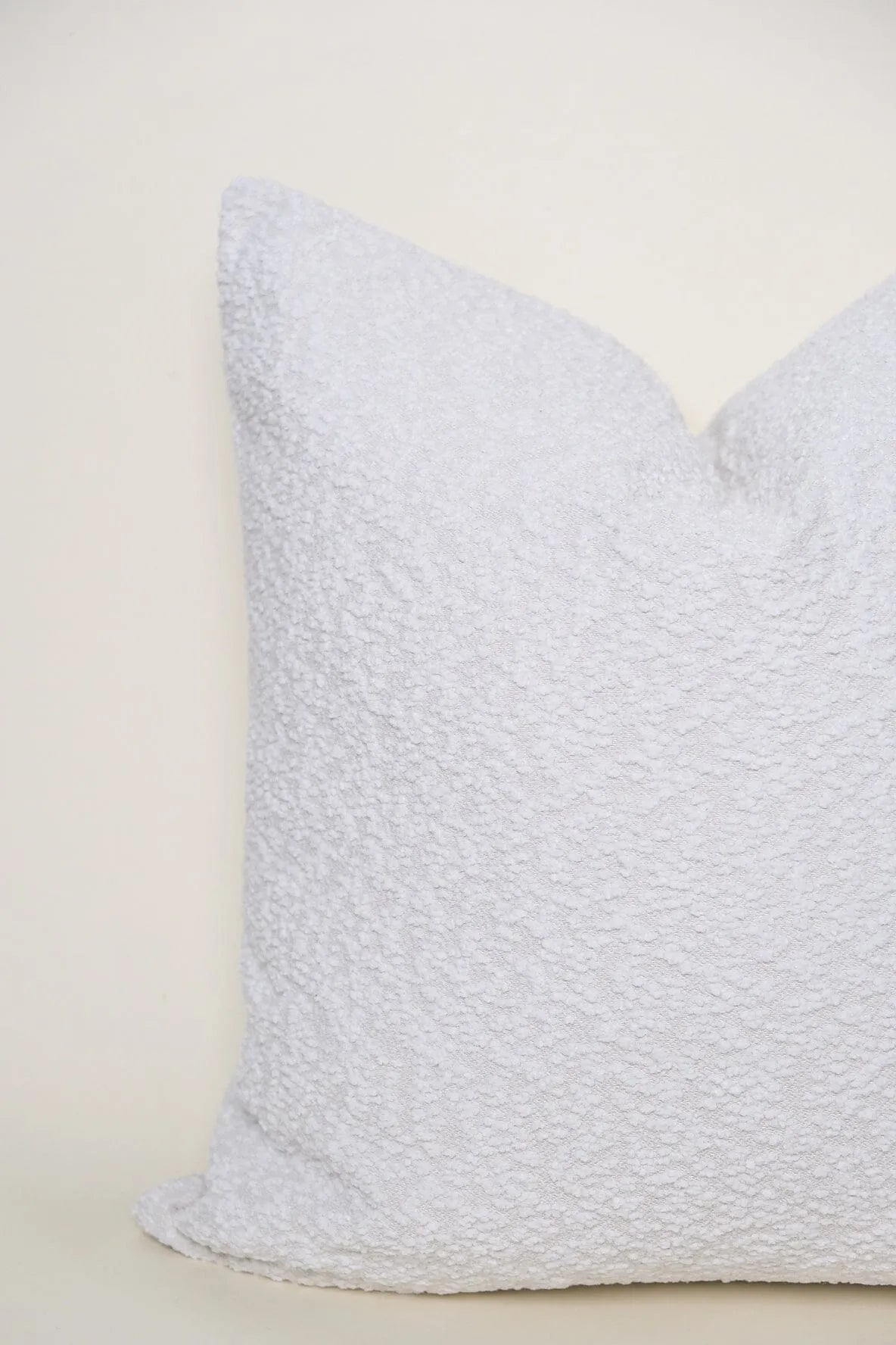 Boucle Pillow: Snow