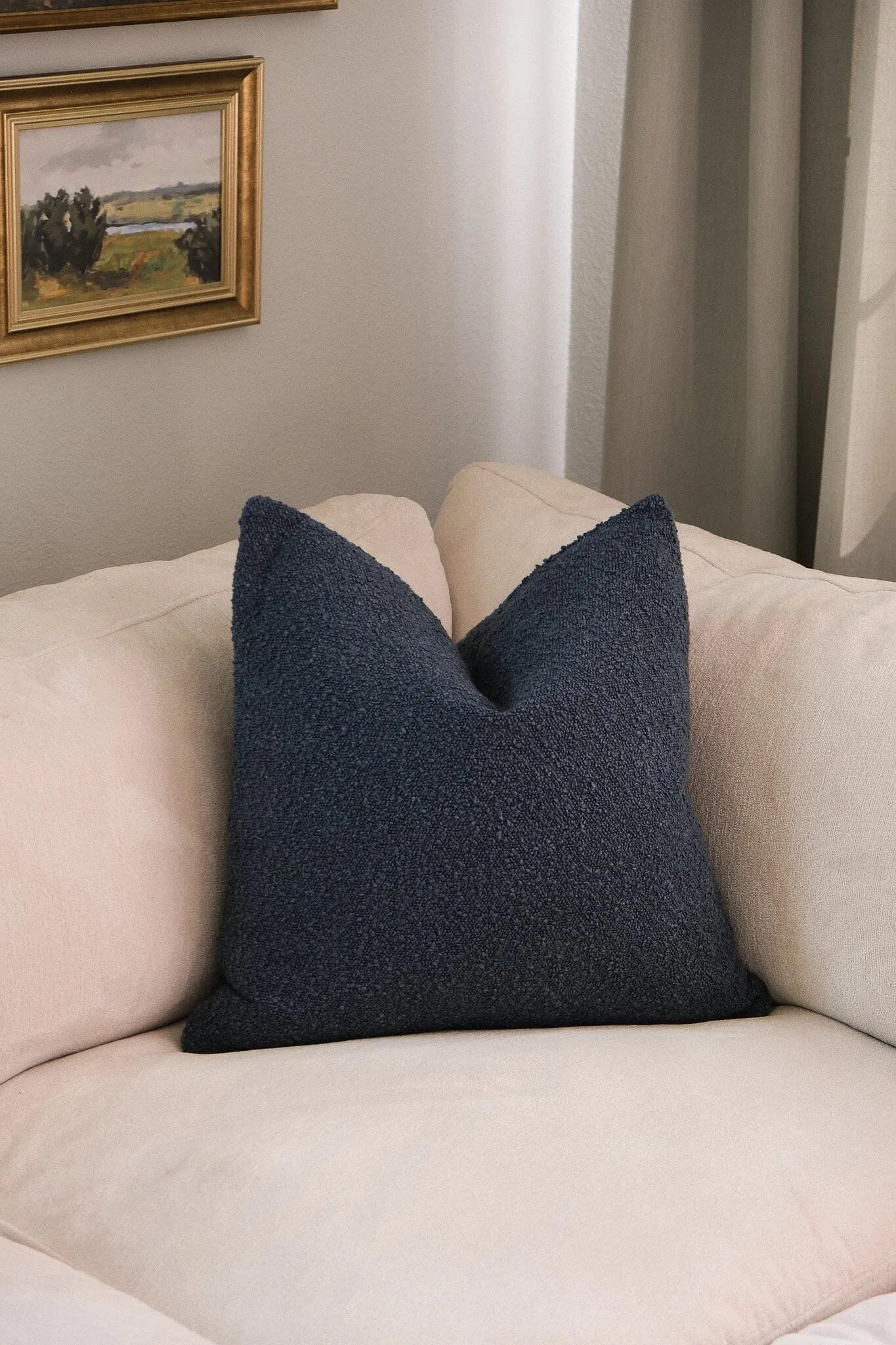 Boucle Pillow: Blueberry