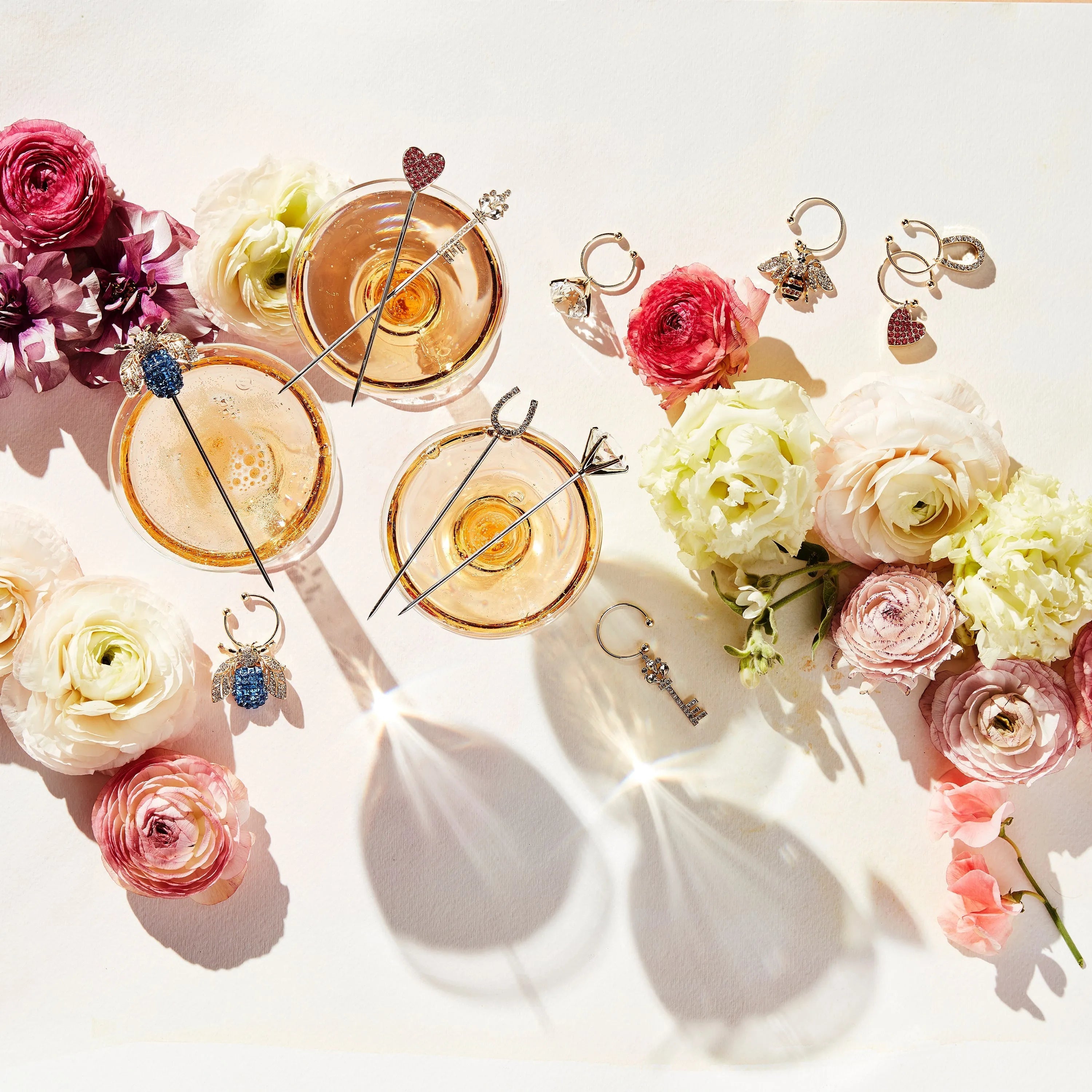 Wedding wine charms