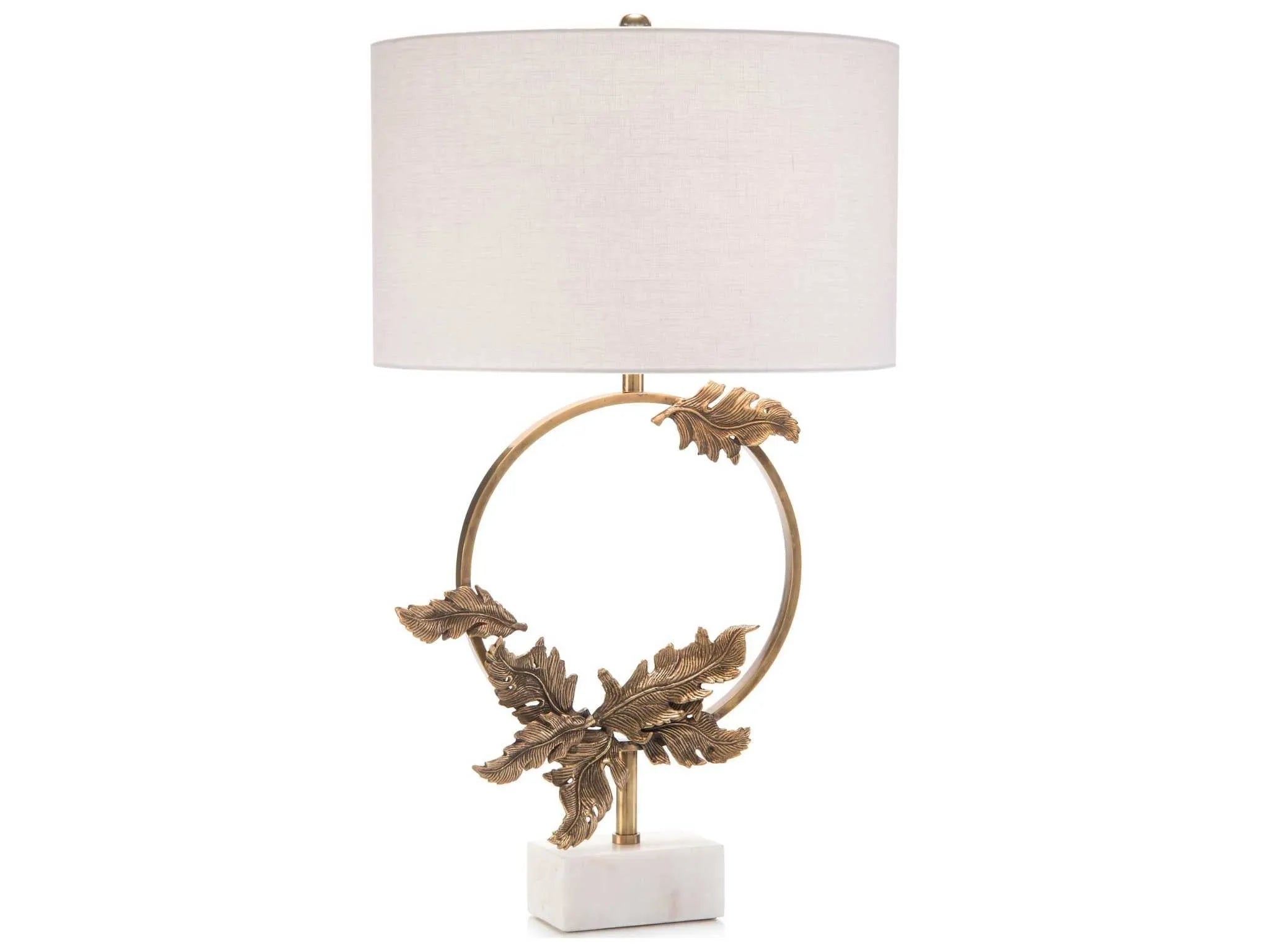 Brass Wreath table Lamp - Final Sale