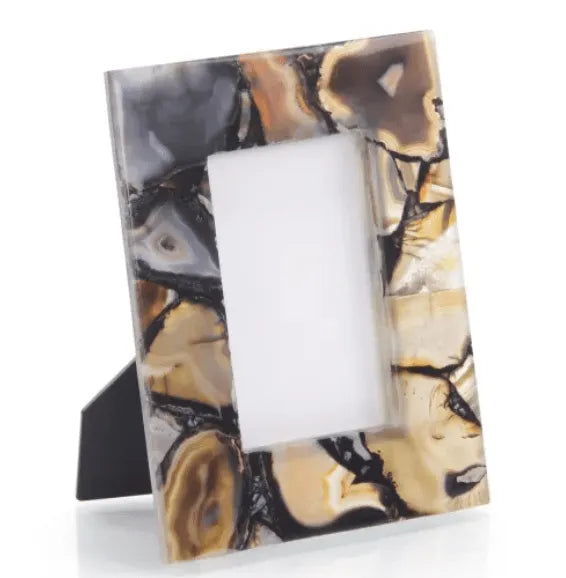 Rich Browns To Clear Agate Picture Frame