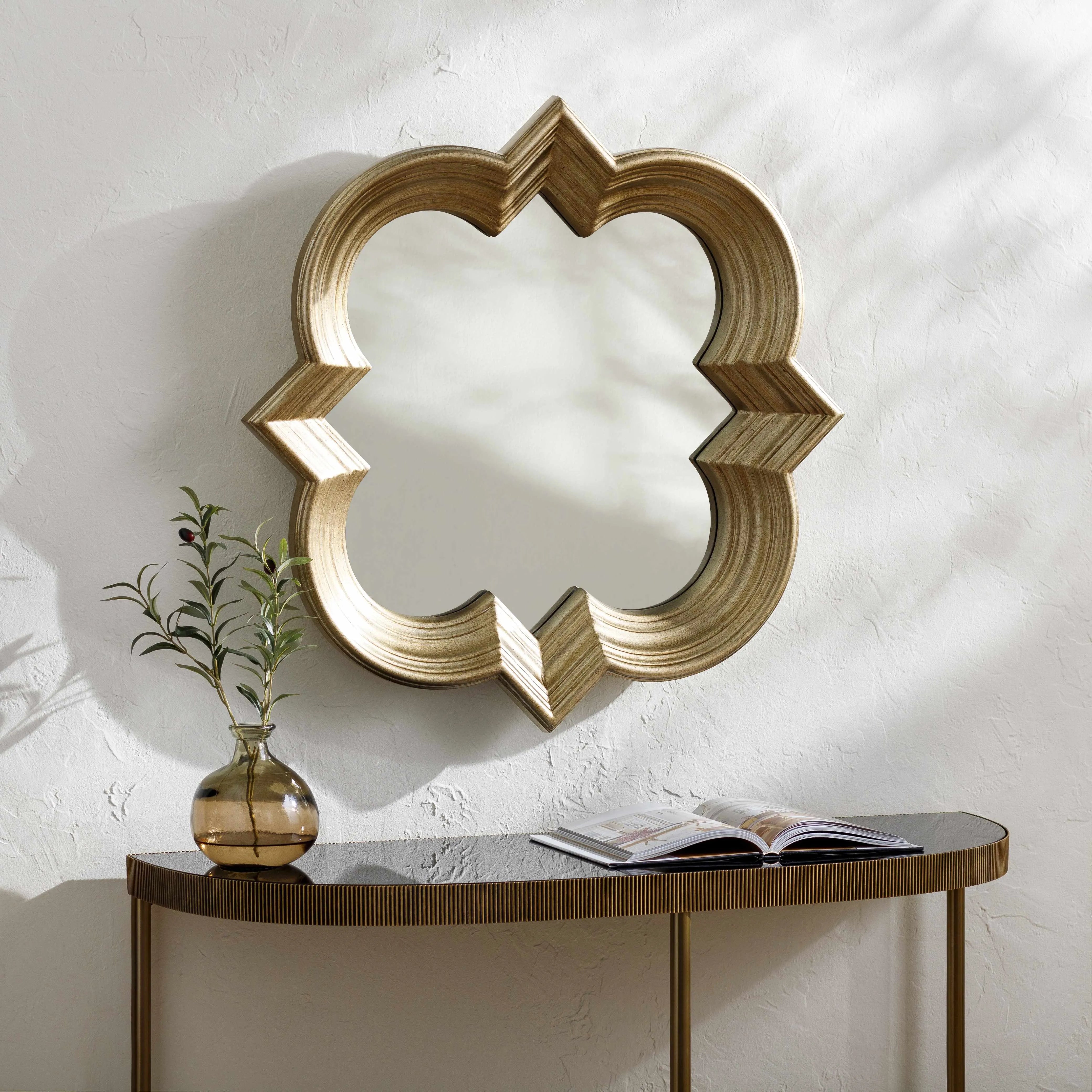 Killester Gold Frame Rectangular Mirror