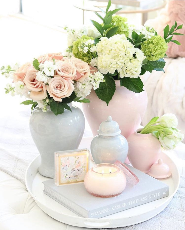 Cherry Blossom Pink Ginger Jars