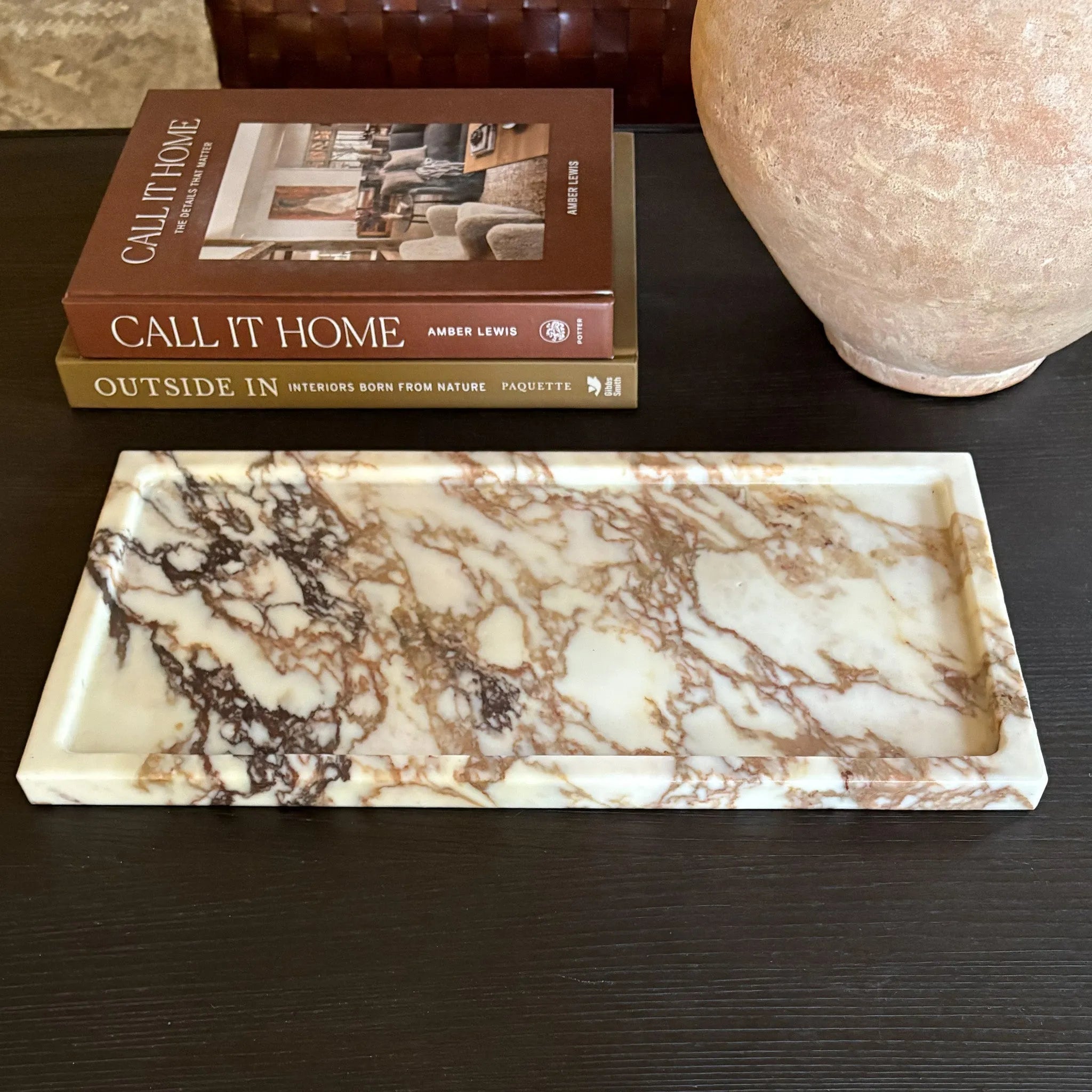 Large Calacatta Viola Marble Tray