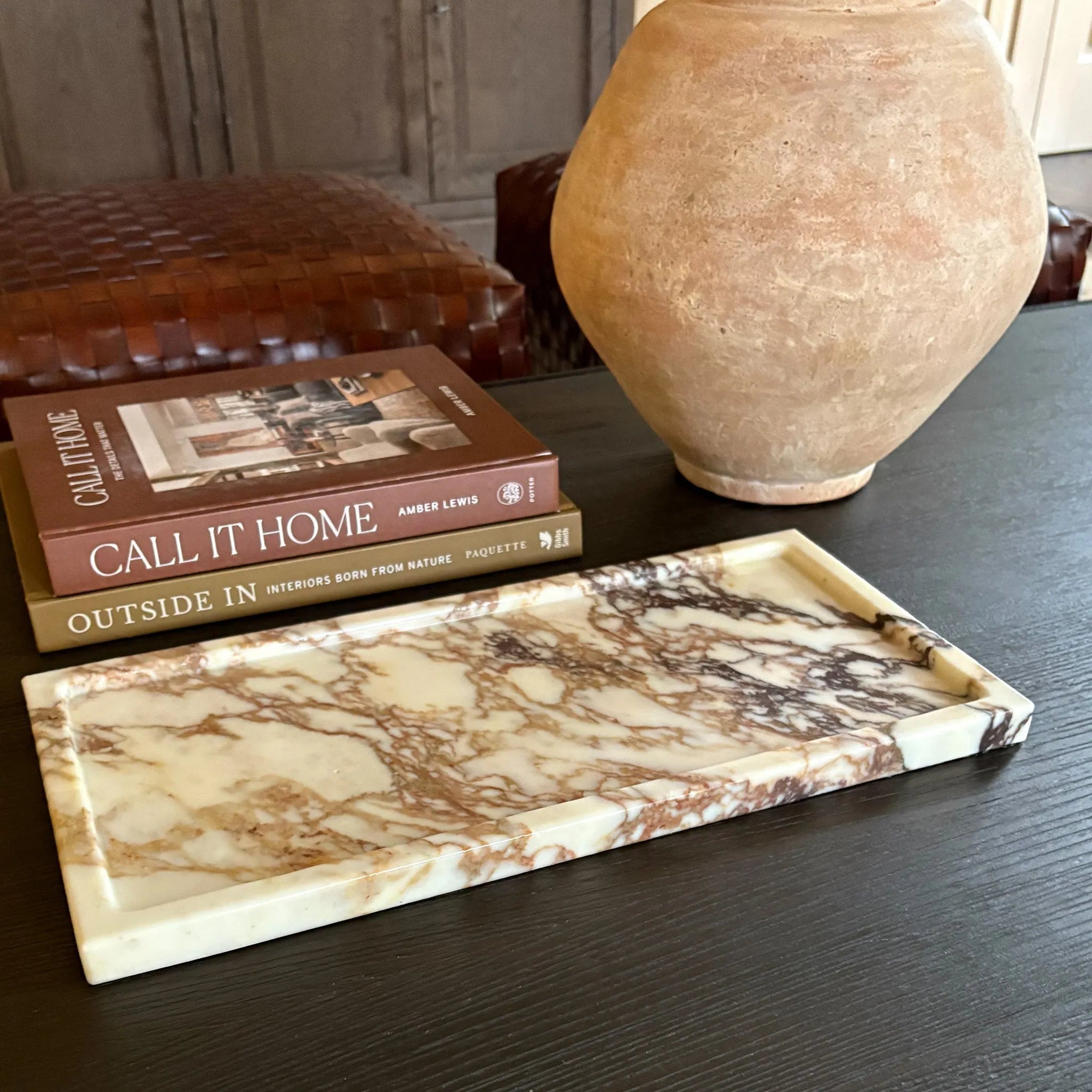 Large Calacatta Viola Marble Tray