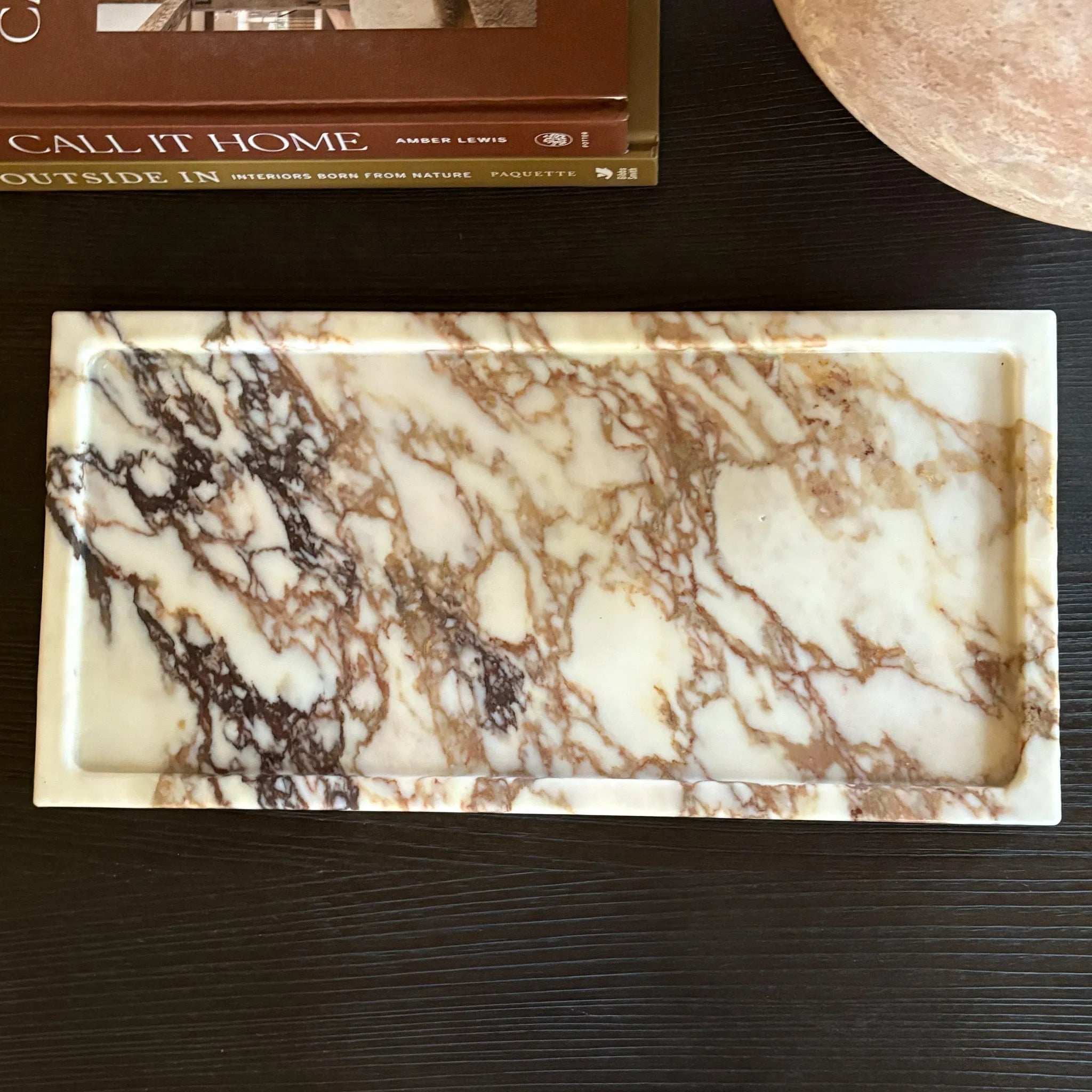 Large Calacatta Viola Marble Tray