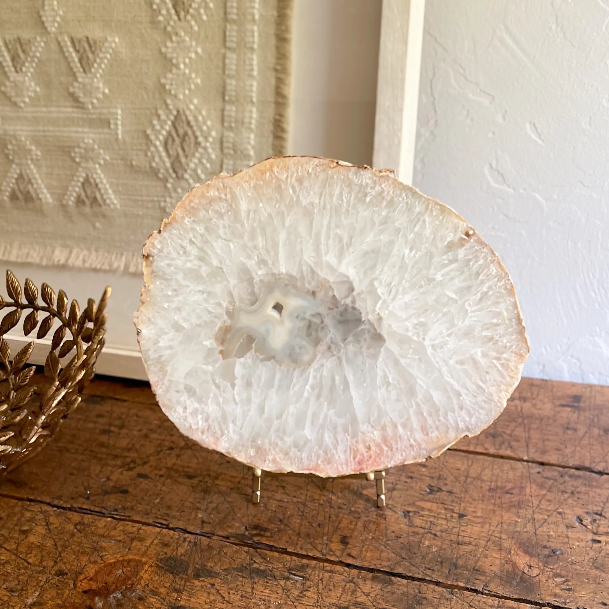 Large Natural Agate Druzy Slab