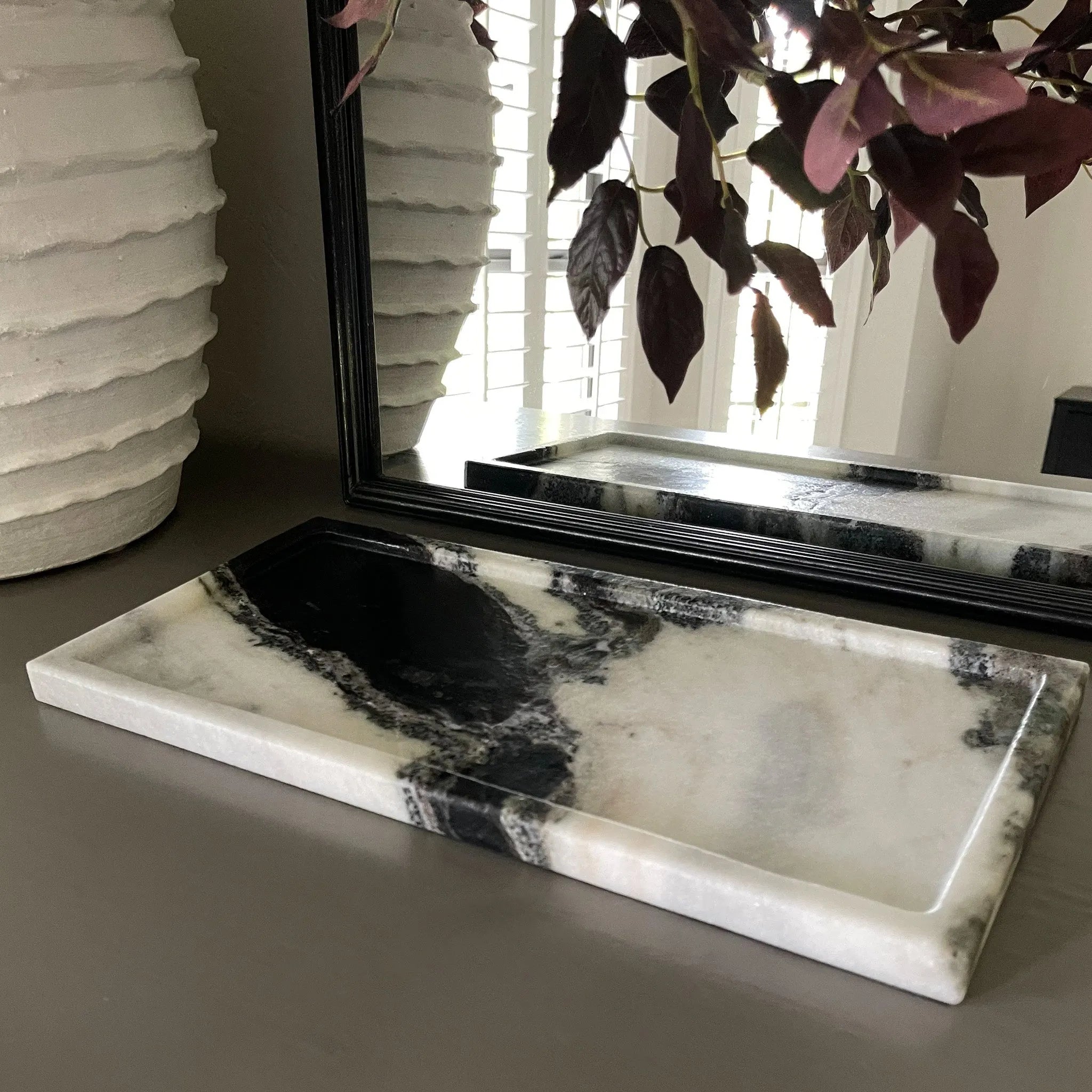 Large Panda Marble Tray