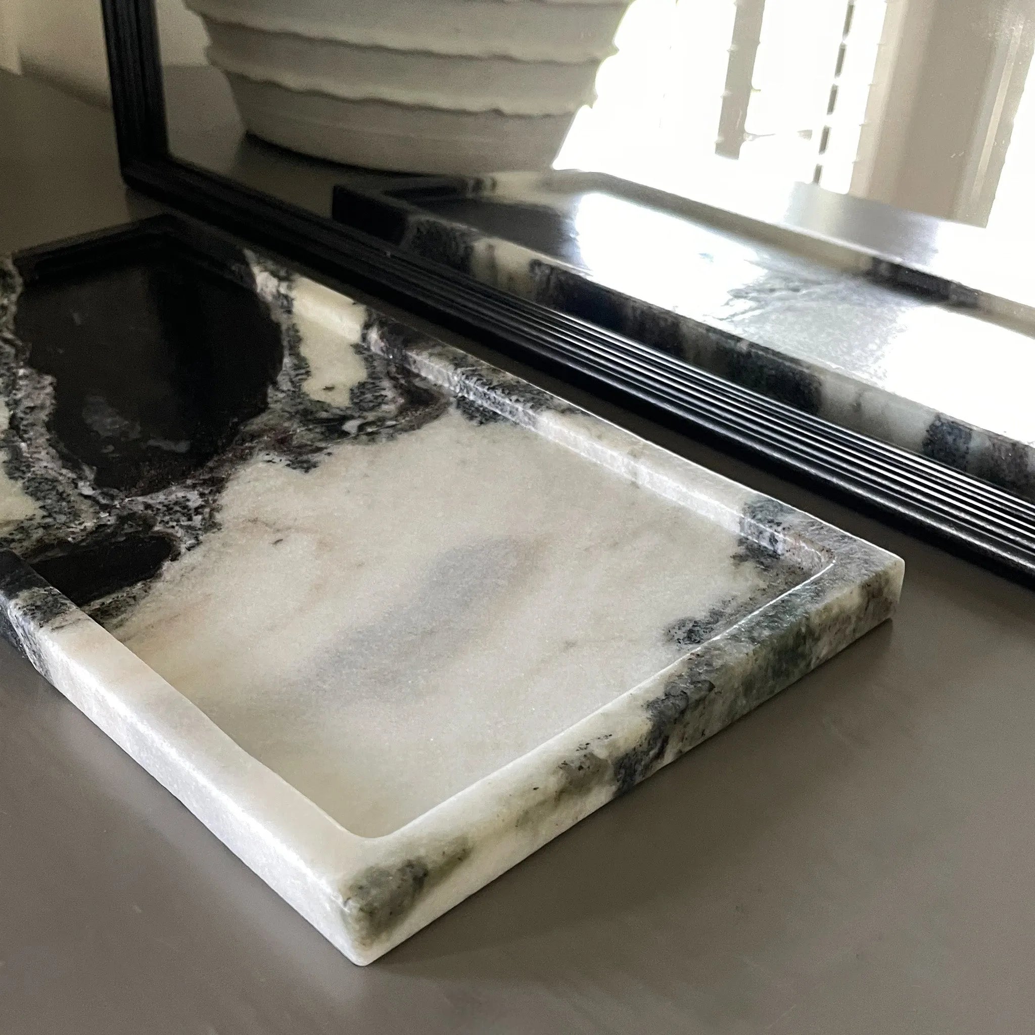 Large Panda Marble Tray