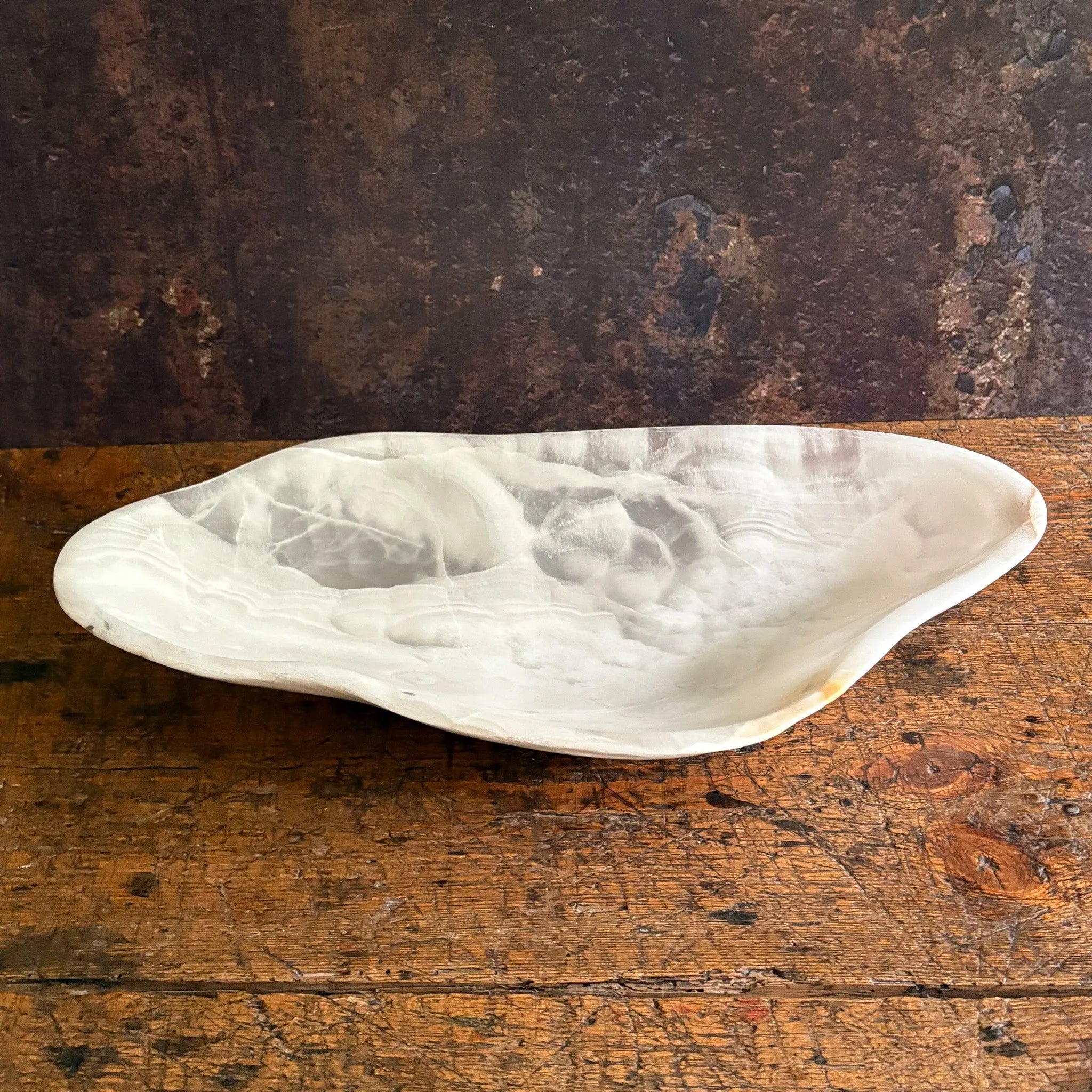 Hand Carved White Onyx Bowl