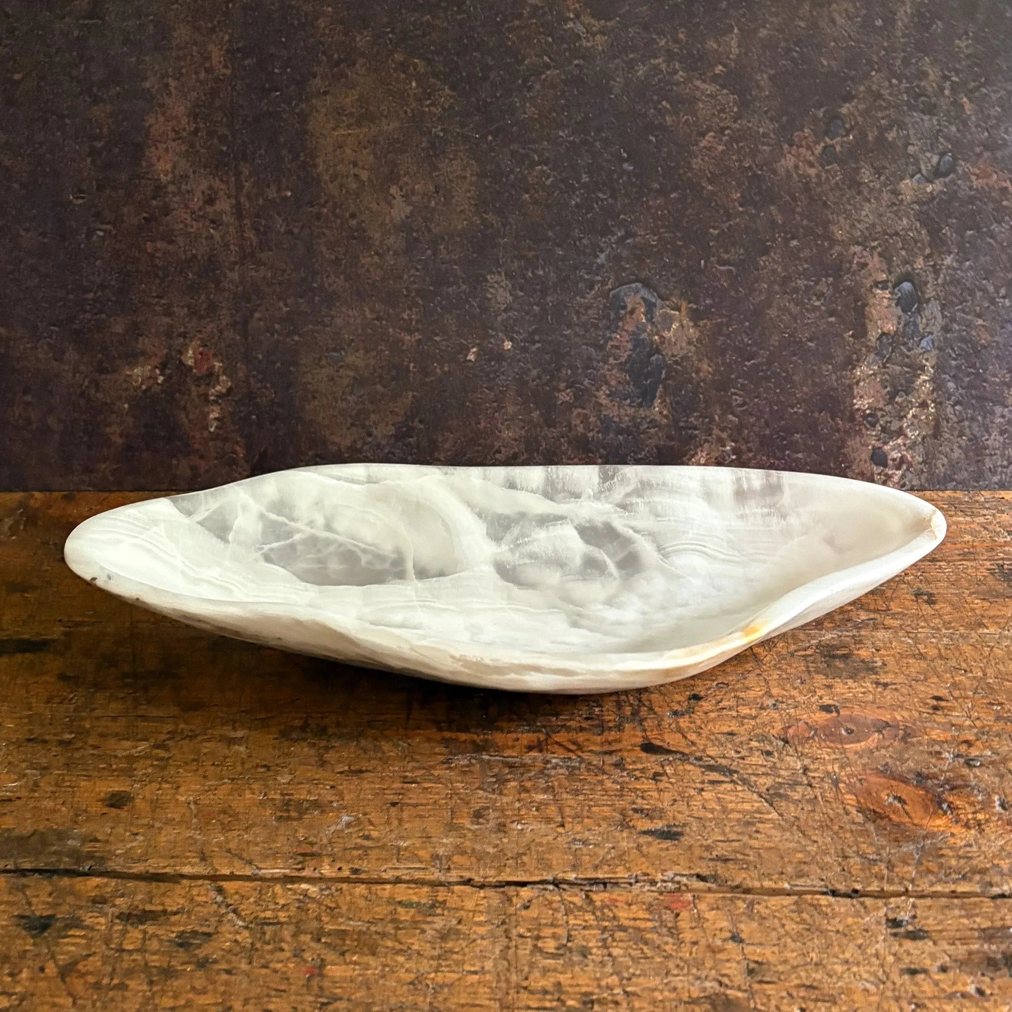 Hand Carved White Onyx Bowl