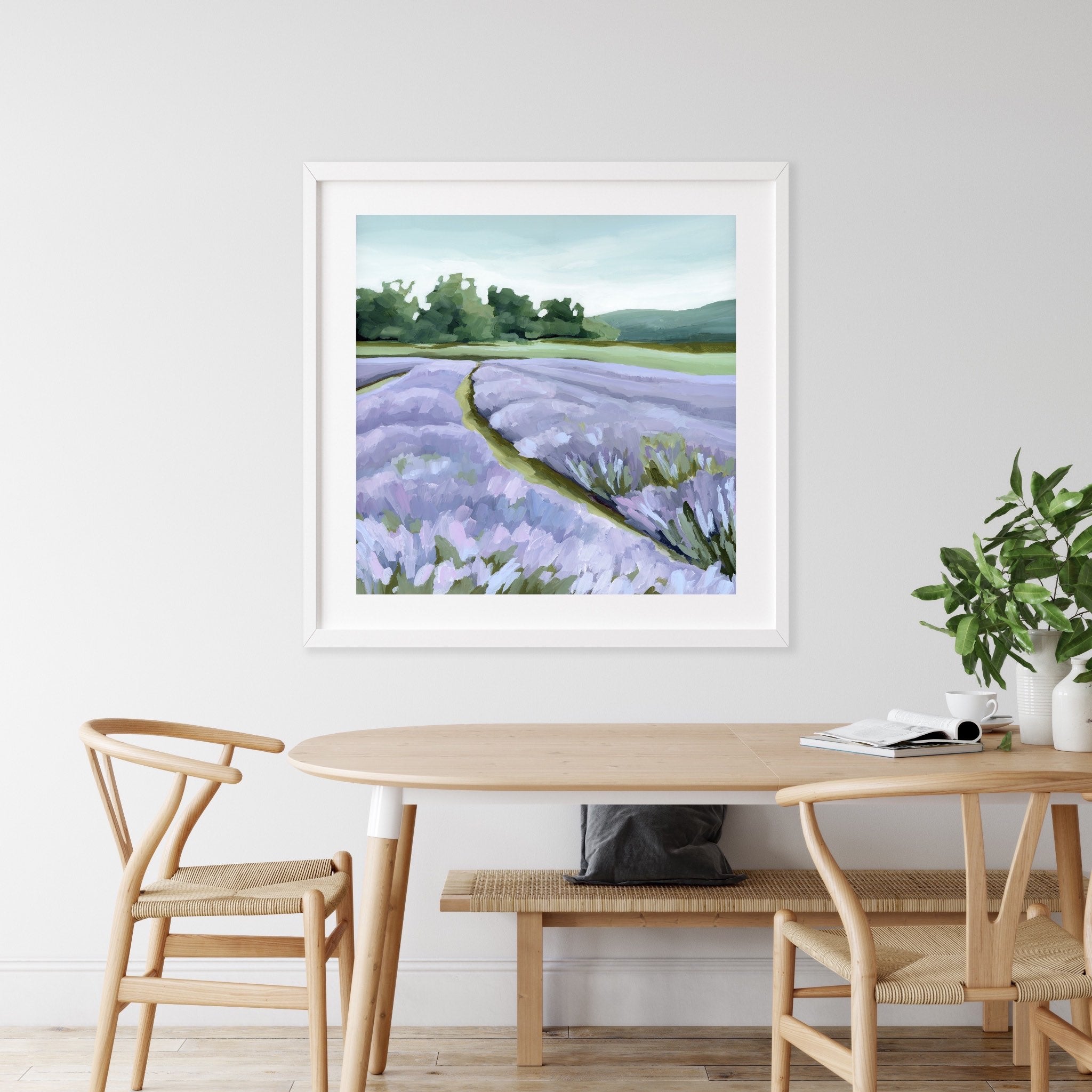 "Lavender Foothills" Art Print