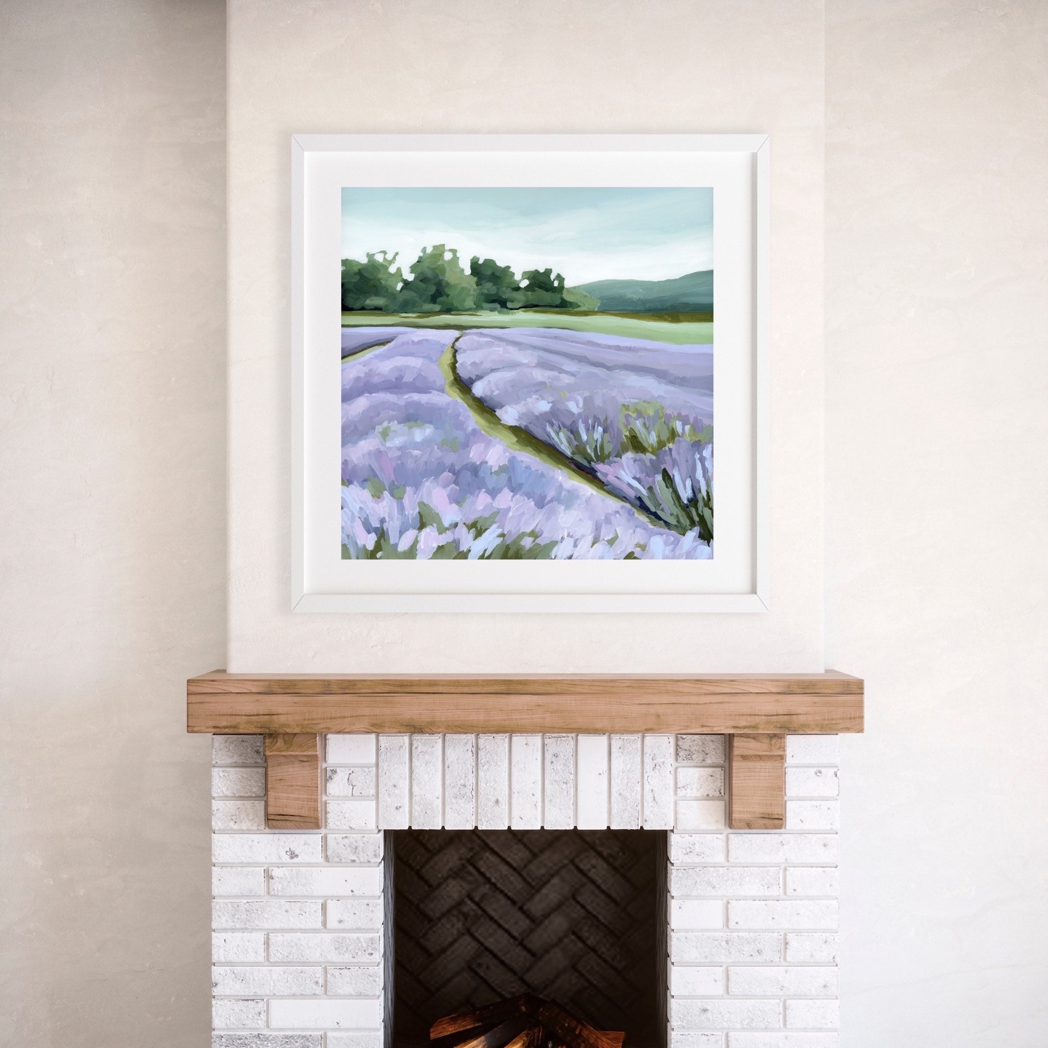 "Lavender Foothills" Art Print