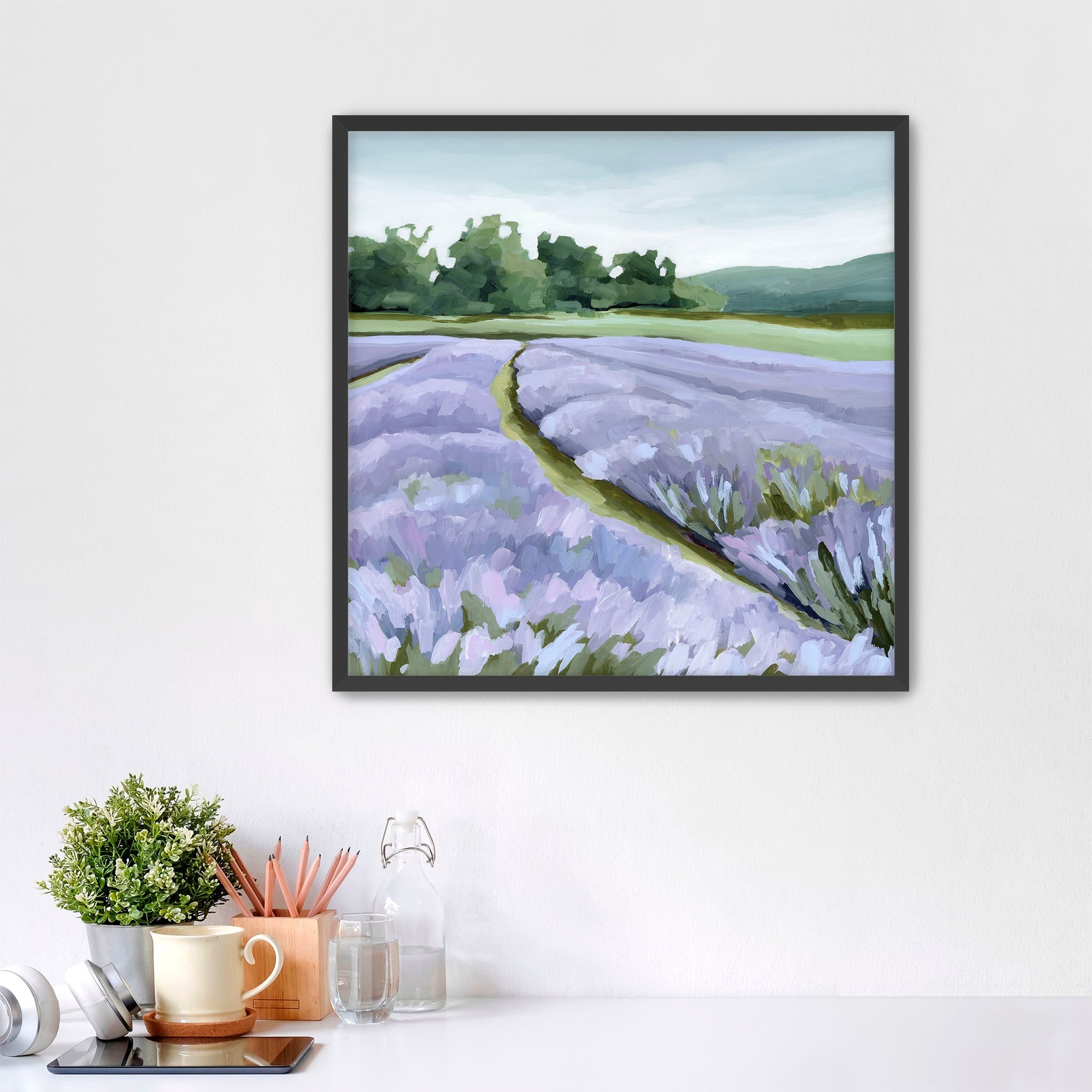 "Lavender Foothills" Art Print