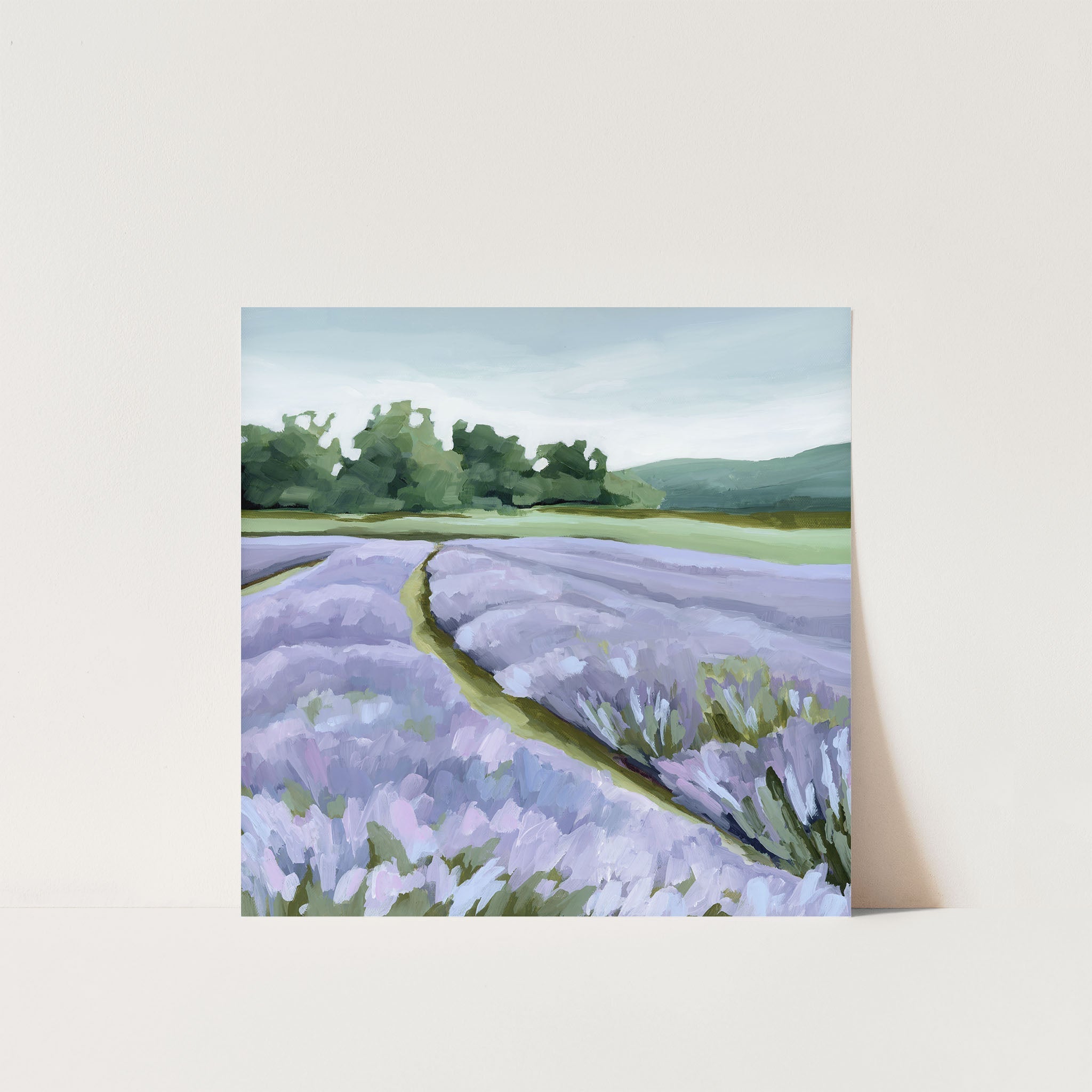 "Lavender Foothills" Art Print